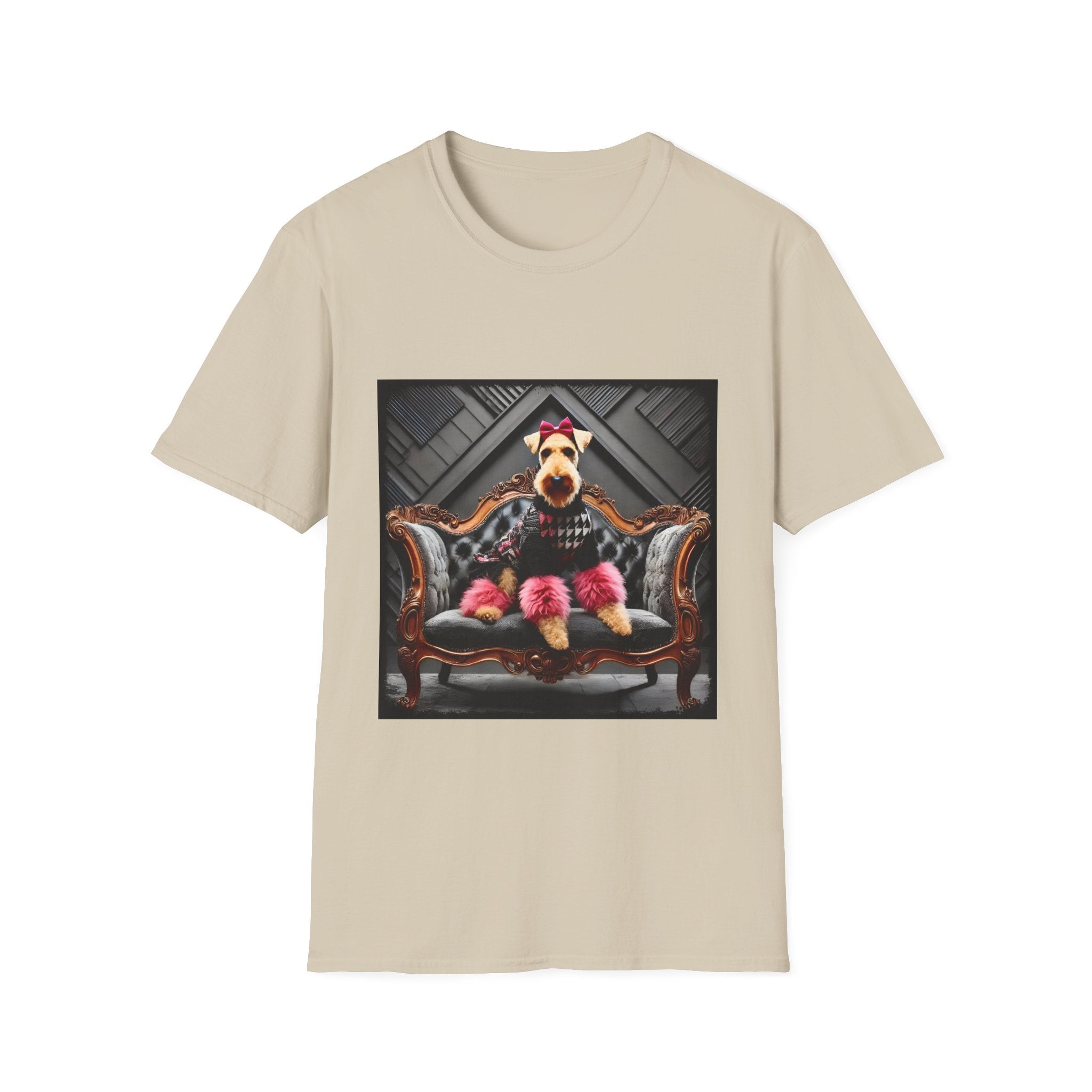 Airedale Terrier Shirt | Pink Rocker Dog Lover Tee