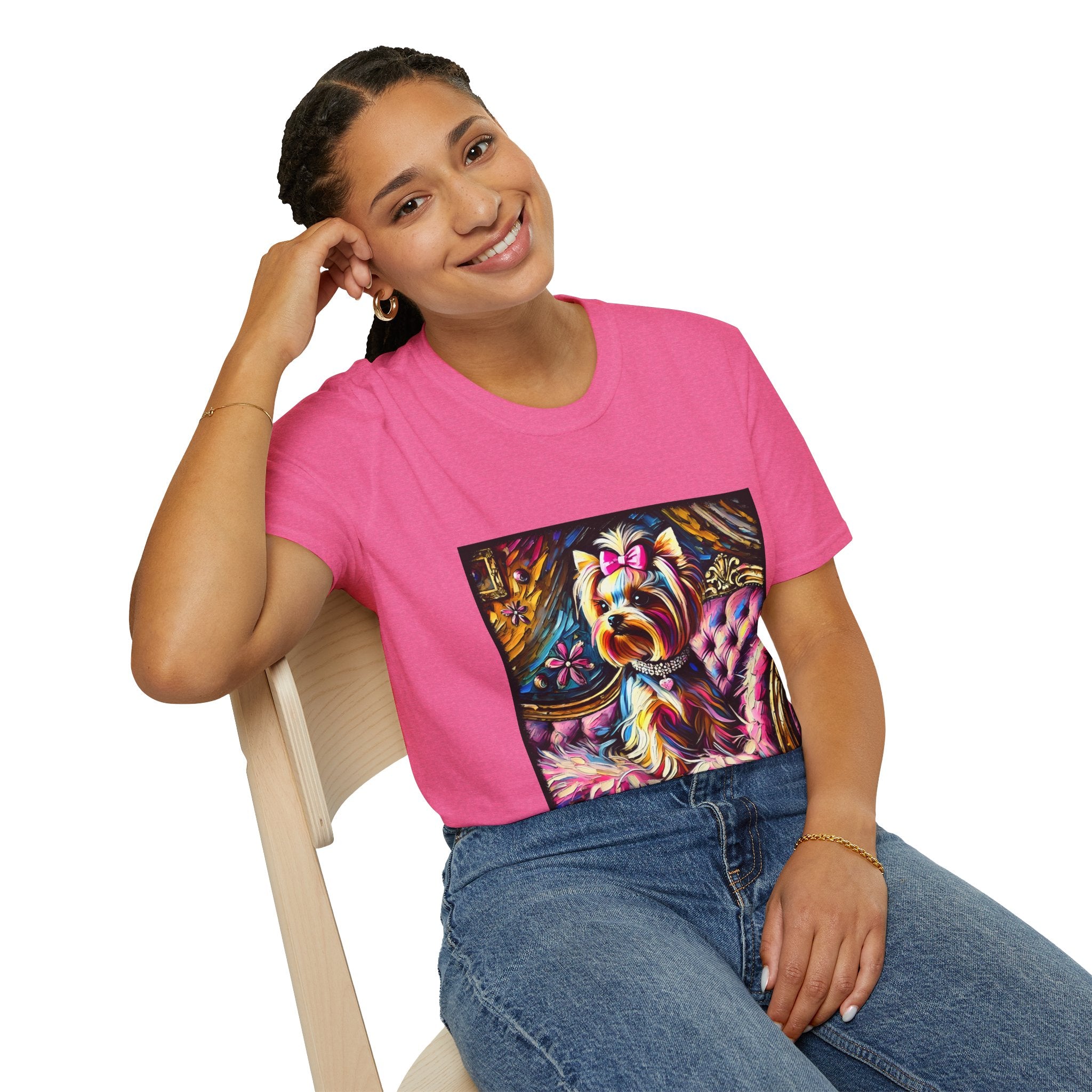 Yorkshire Terrier Pink Classic | Unisex Dog T-Shirt