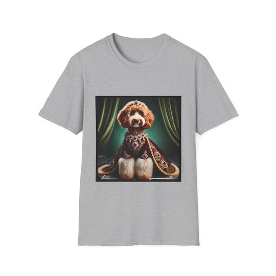 Aussiedoodle Ruby Royal design dog lover unisex t-shirt in sport grey