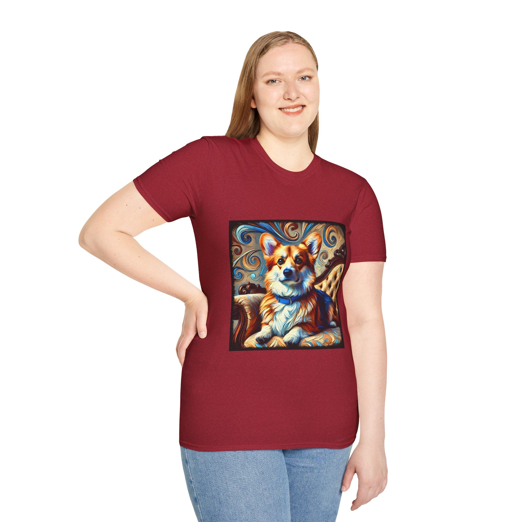 Pembroke Welsh Corgi Warm Swirl | Unisex Dog T-Shirt