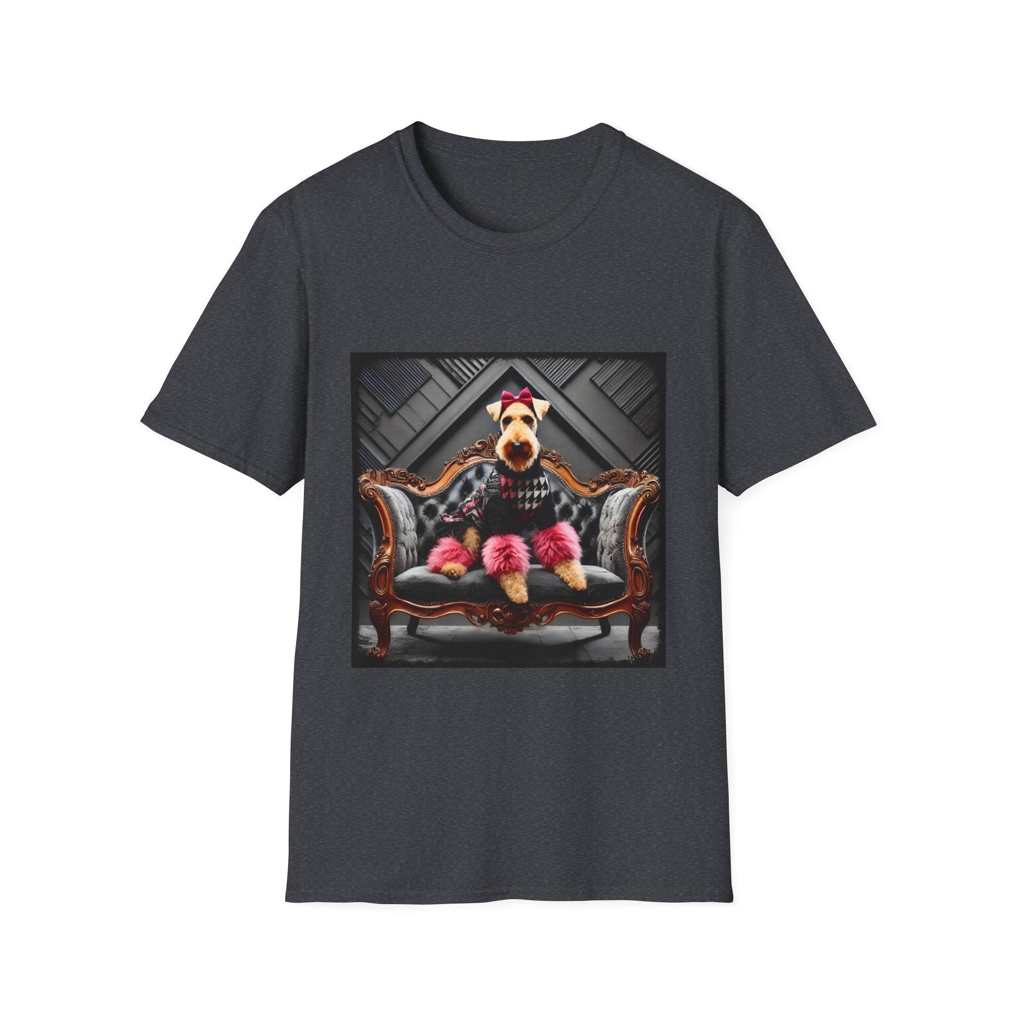 Airedale Terrier Shirt | Pink Rocker Dog Lover Tee
