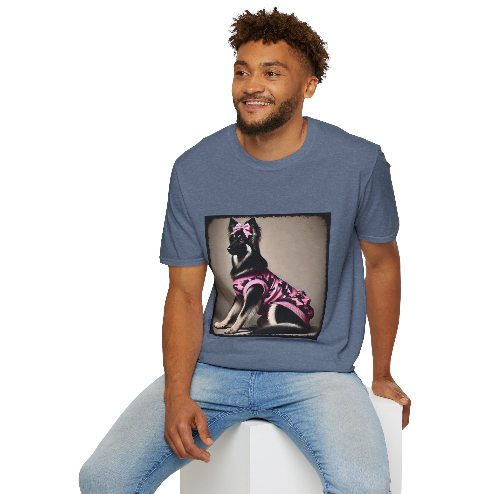 German Shepherd Pink Camo Cutie | Unisex Dog T-Shirt