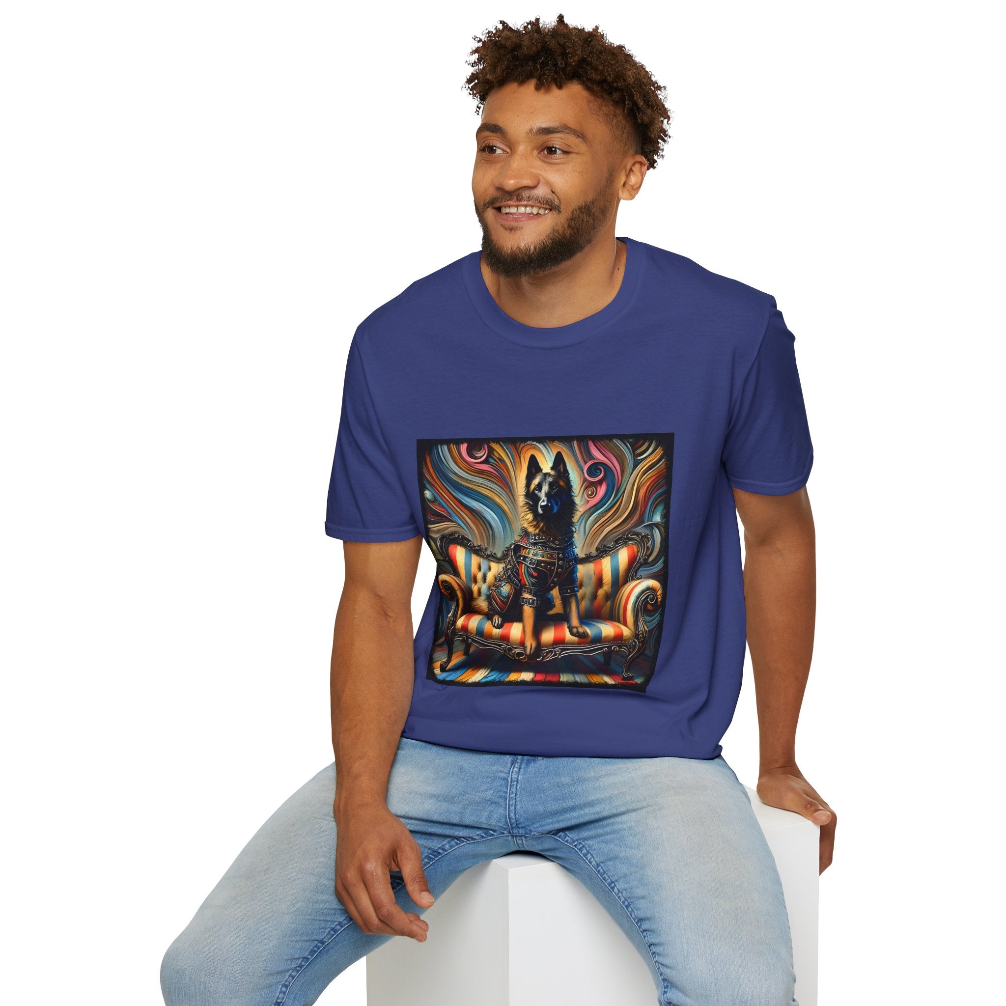 Belgian Malinois Vivid Rocker | Unisex Dog T-Shirt