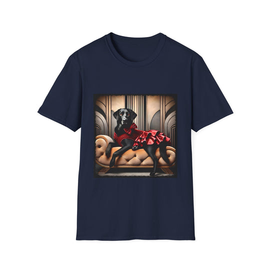 Labrador Retriever Pawfluencer design dog lover unisex t-shirt in navy