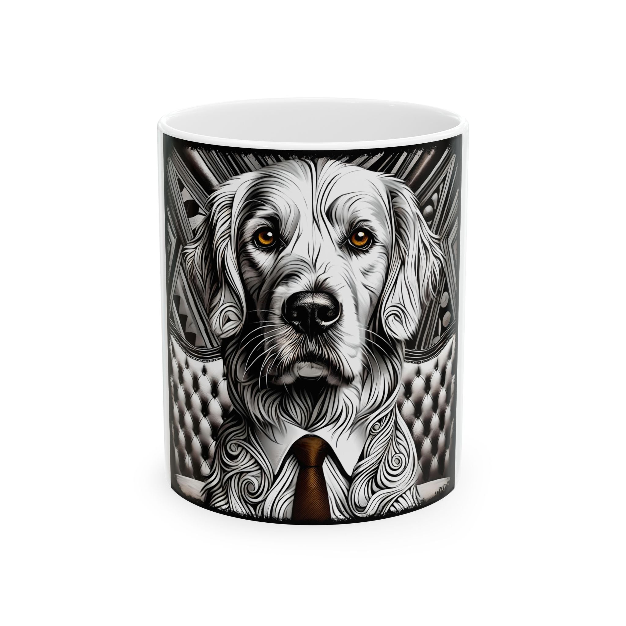 Golden Retriever Mug | B&W Bold Eyes Dog Lover Gift