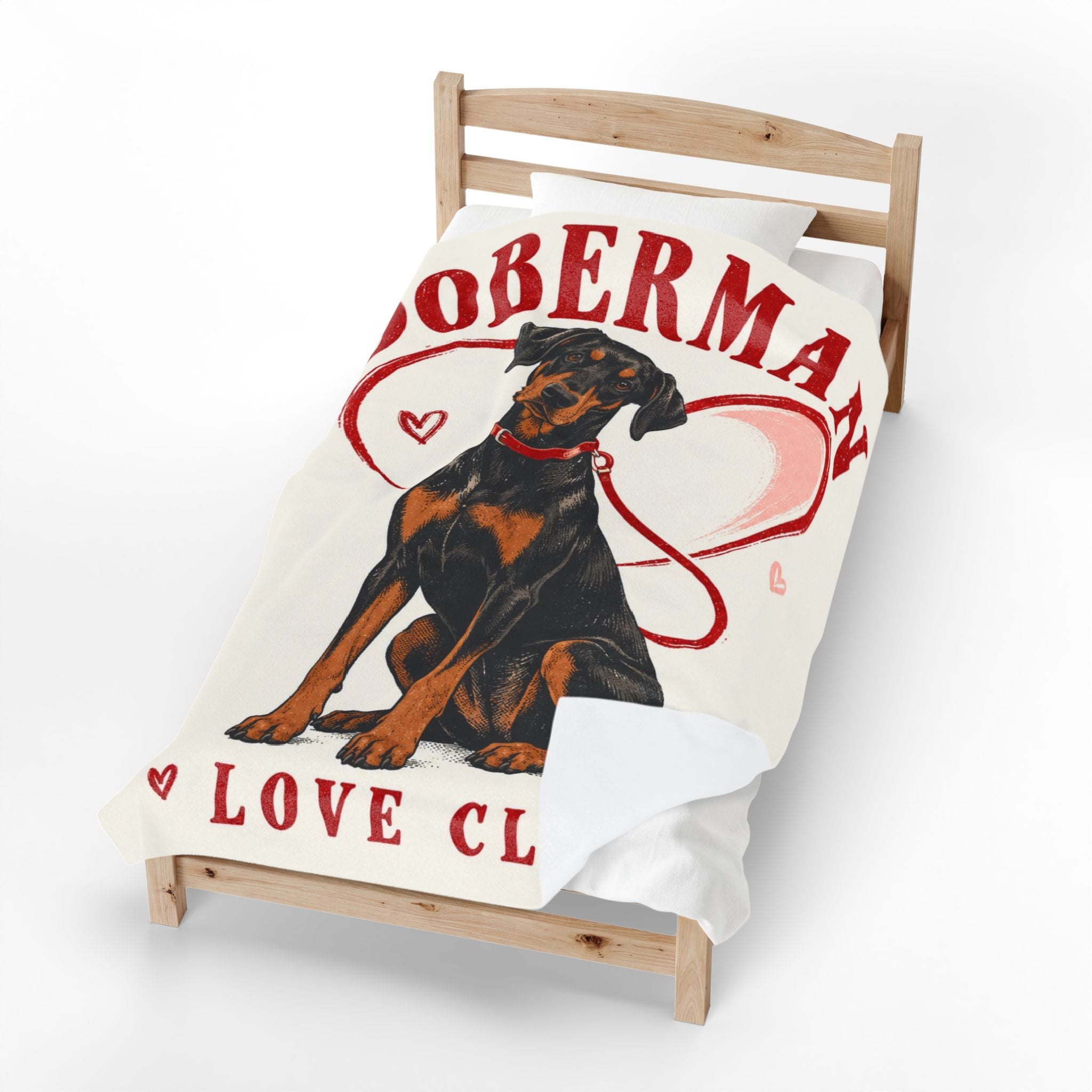 Doberman Pinscher Blanket | Love Club Dog Lover Gift