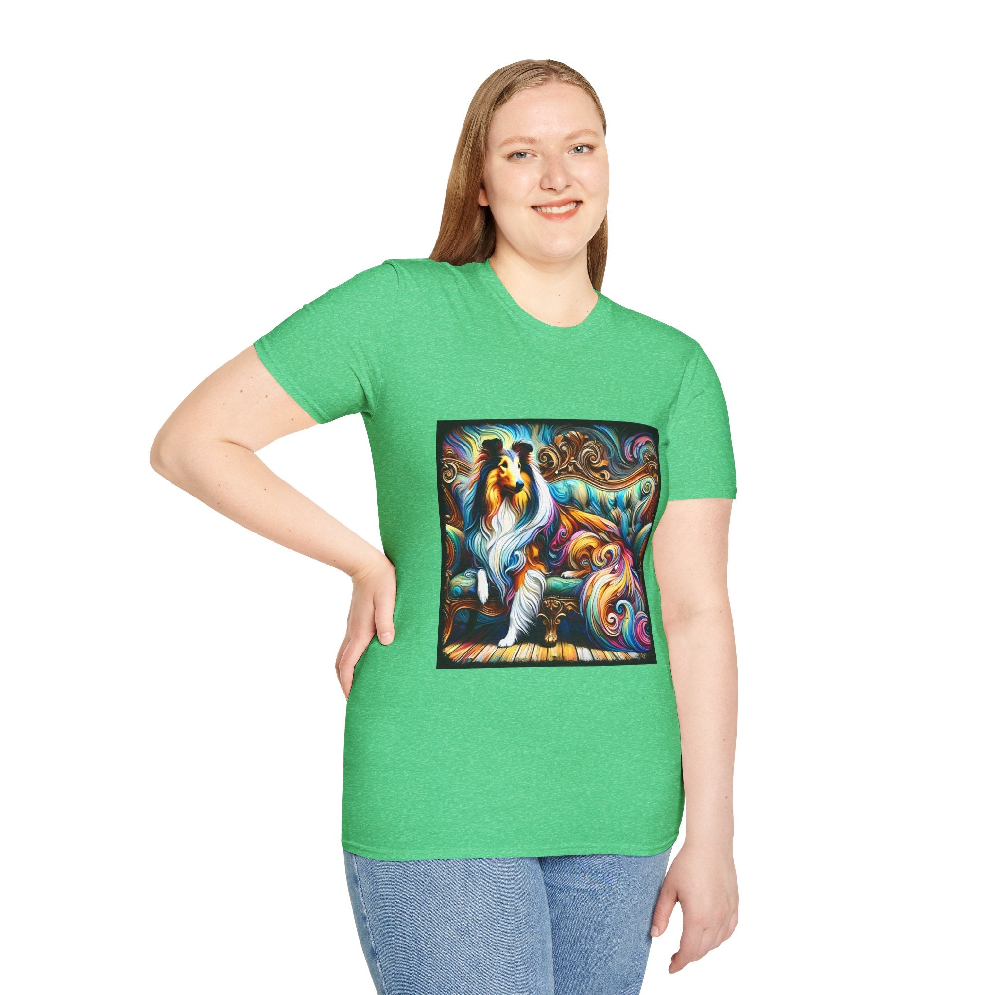 Collie Pastel Swirl | Unisex Dog T-Shirt