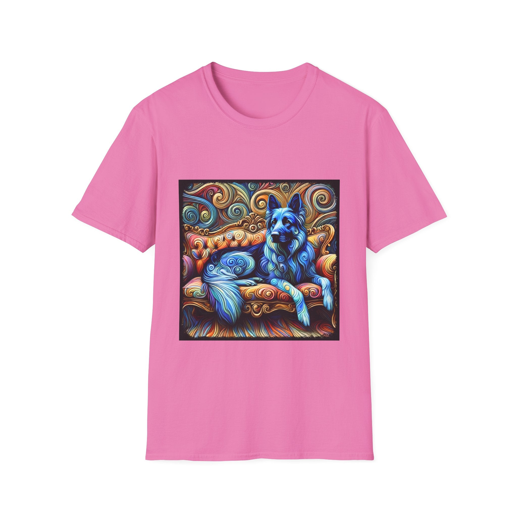 German Shepherd Blue Swirl | Unisex Dog T-Shirt