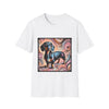 Dachshund Pink Swirl | Unisex Dog T-Shirt