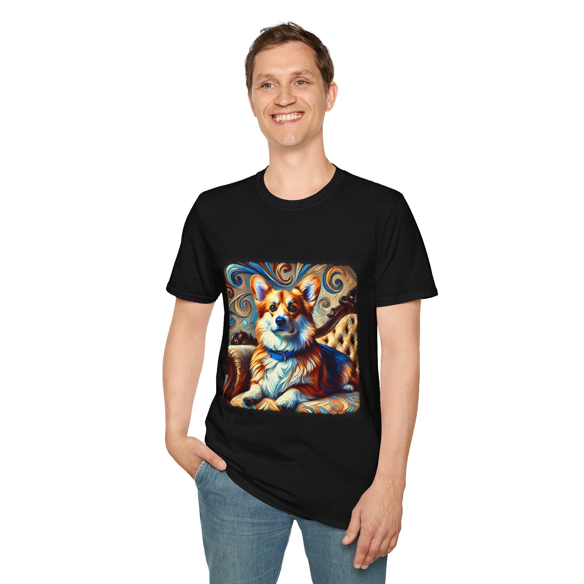 Pembroke Welsh Corgi Warm Swirl | Unisex Dog T-Shirt