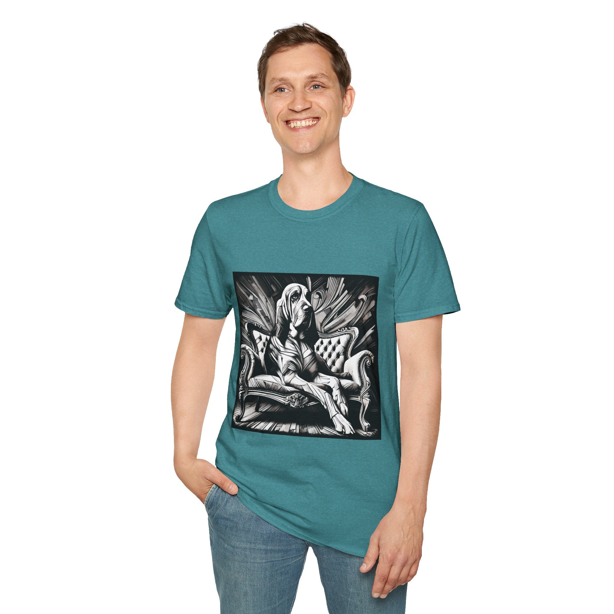 Bloodhound B&W Bold | Unisex Dog T-Shirt