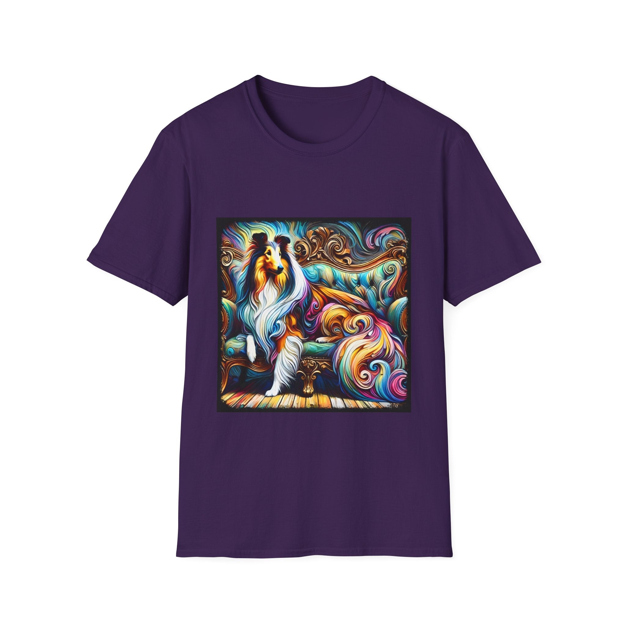 Collie Pastel Swirl | Unisex Dog T-Shirt