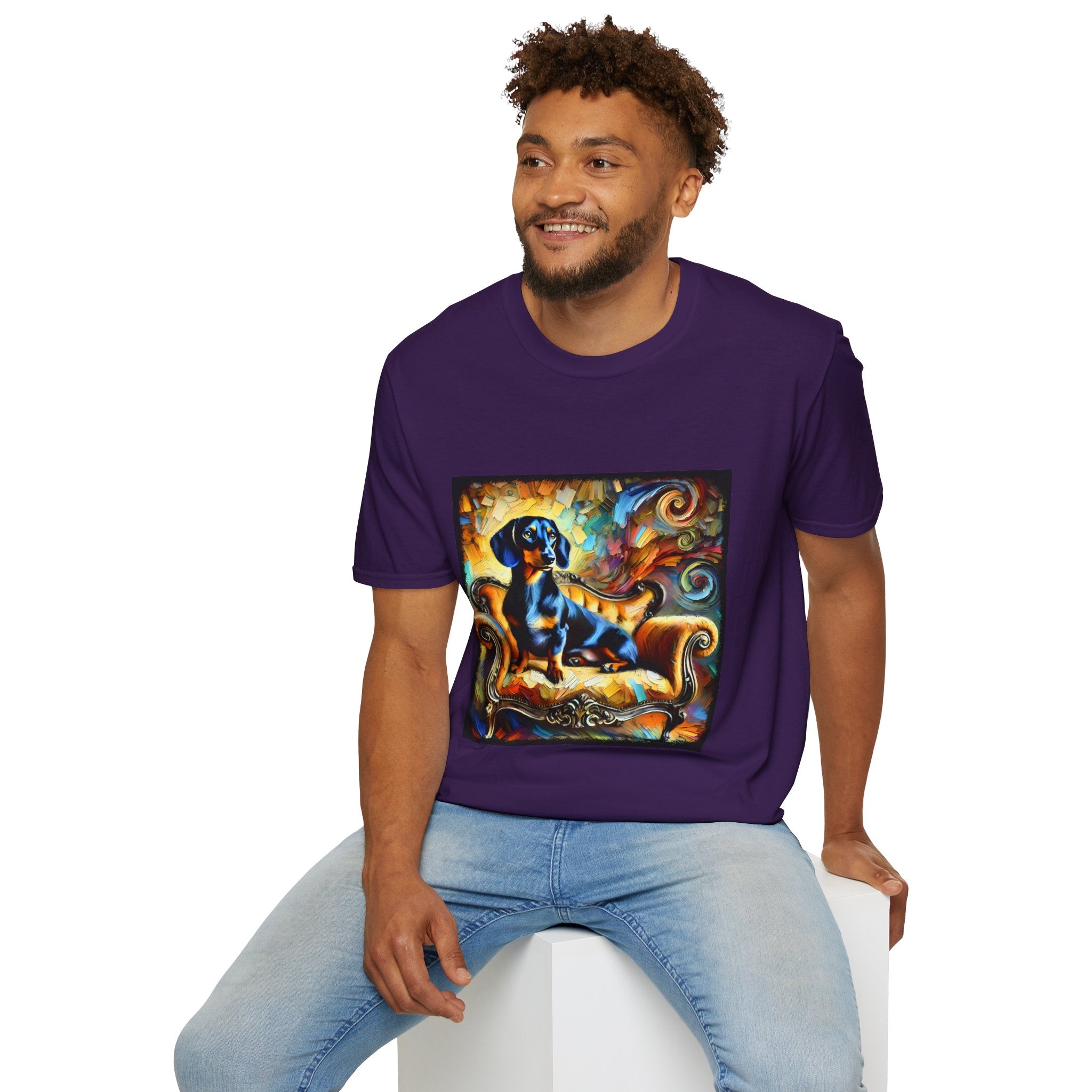 Dachshund Bold Swirl | Unisex Dog T-Shirt