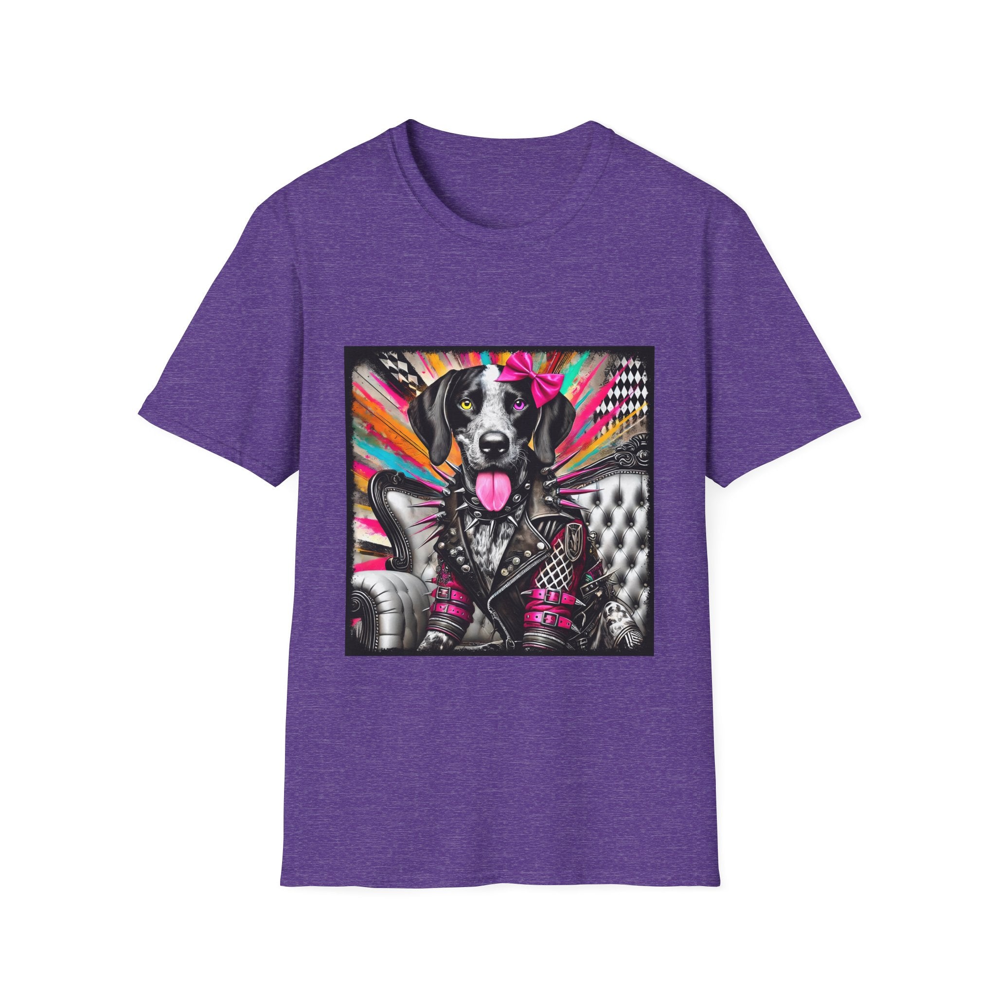 German Shorthaired Pointer Multicolor Rocker | Unisex Dog T-Shirt