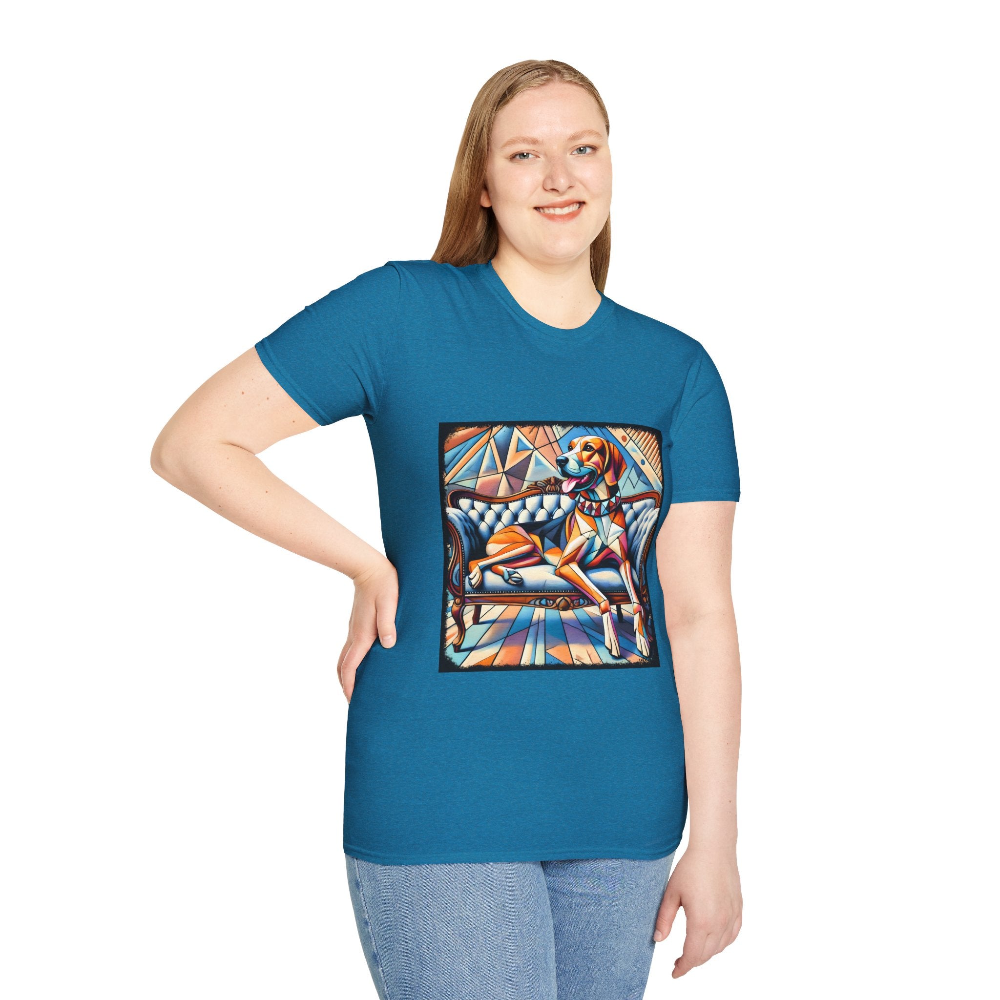 Treeing Walker Coonhound Bold Geometric | Unisex Dog T-Shirt