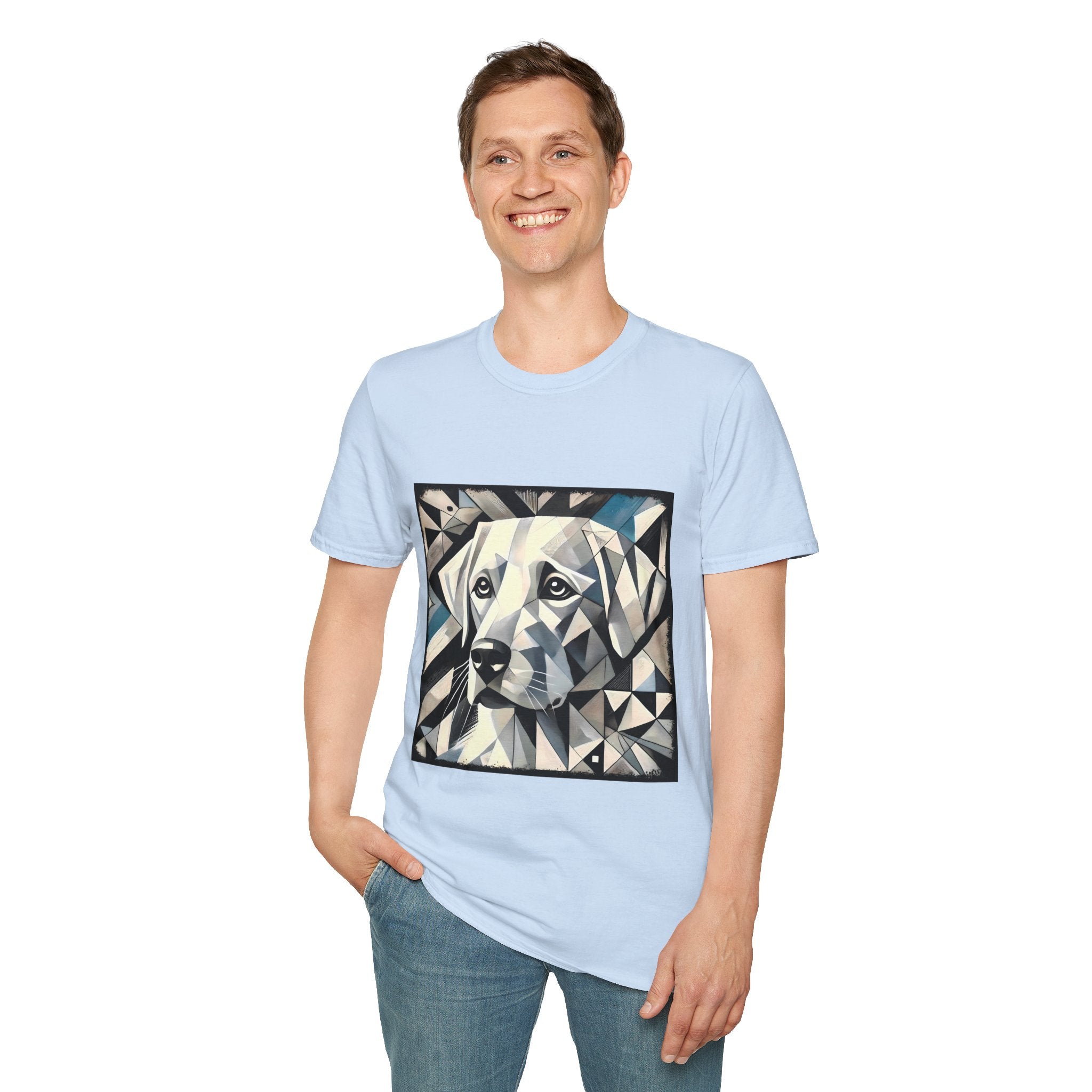 Labrador Retriever White Geometric | Unisex Dog T-Shirt