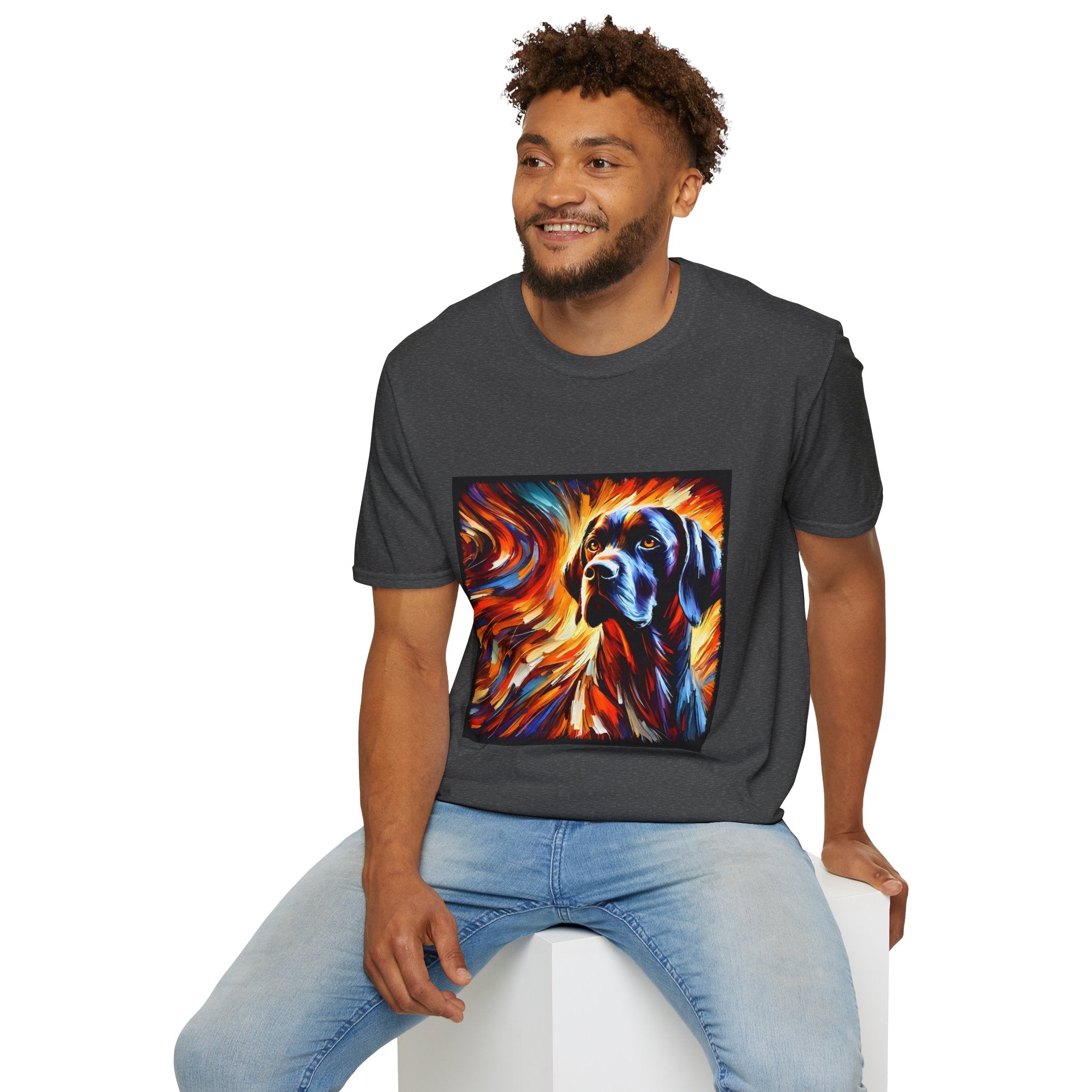 German Shorthaired Pointer Bold Fire Classic | Unisex Dog T-Shirt