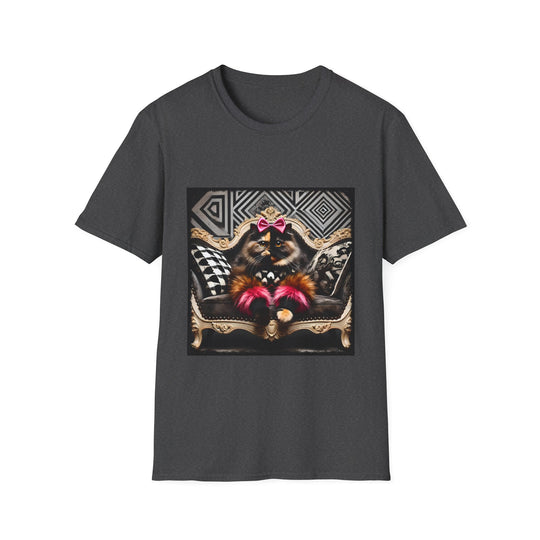 Tortoiseshell Cat Trendsetter design cat lover unisex t-shirt in dark heather