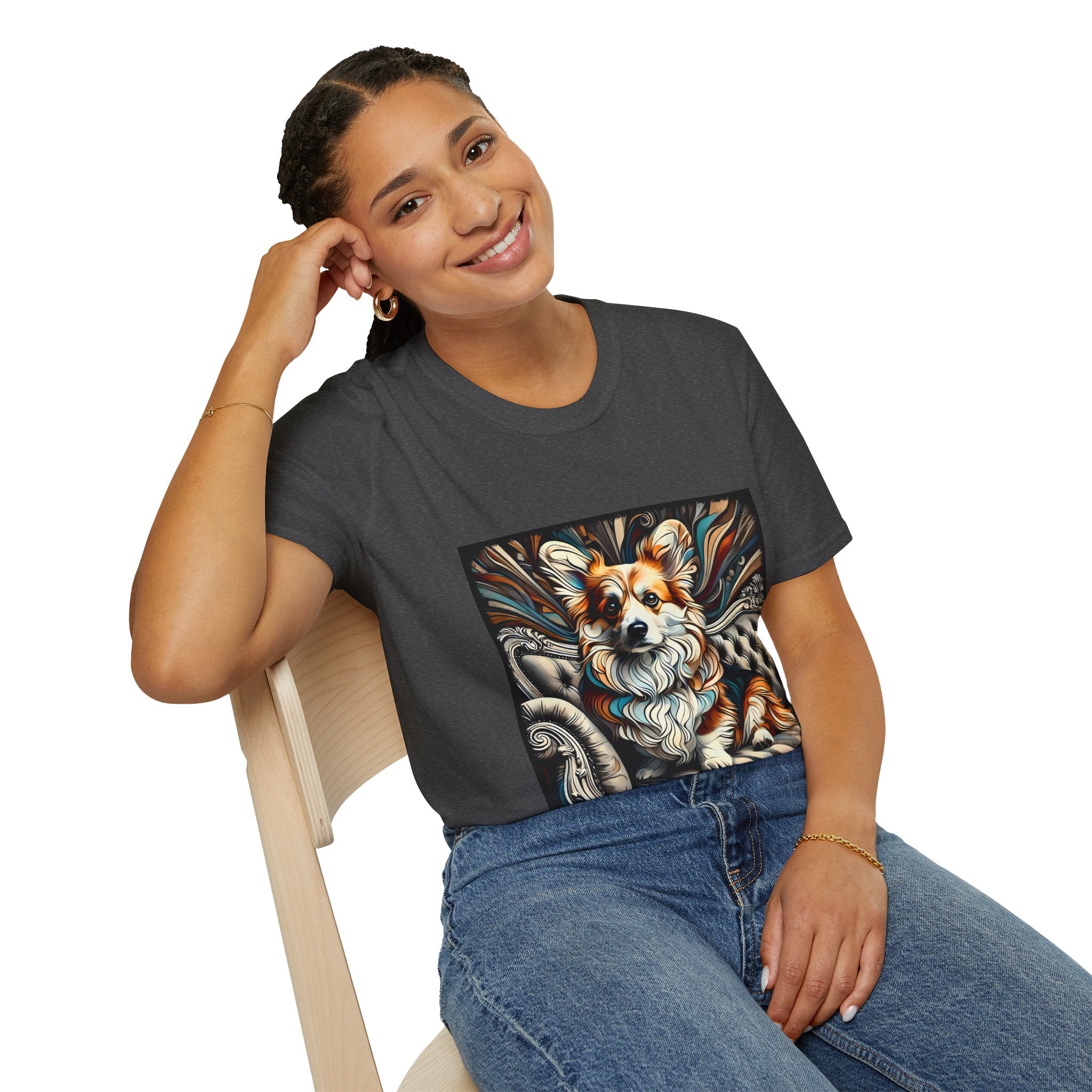 Pembroke Welsh Corgi Earthy Swirl | Unisex Dog T-Shirt