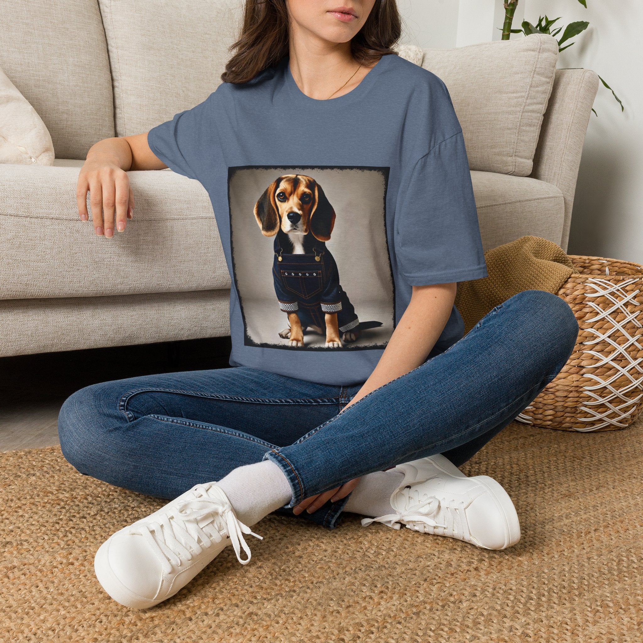 Beagle Shirt | Denim Dream Dog Lover Tee
