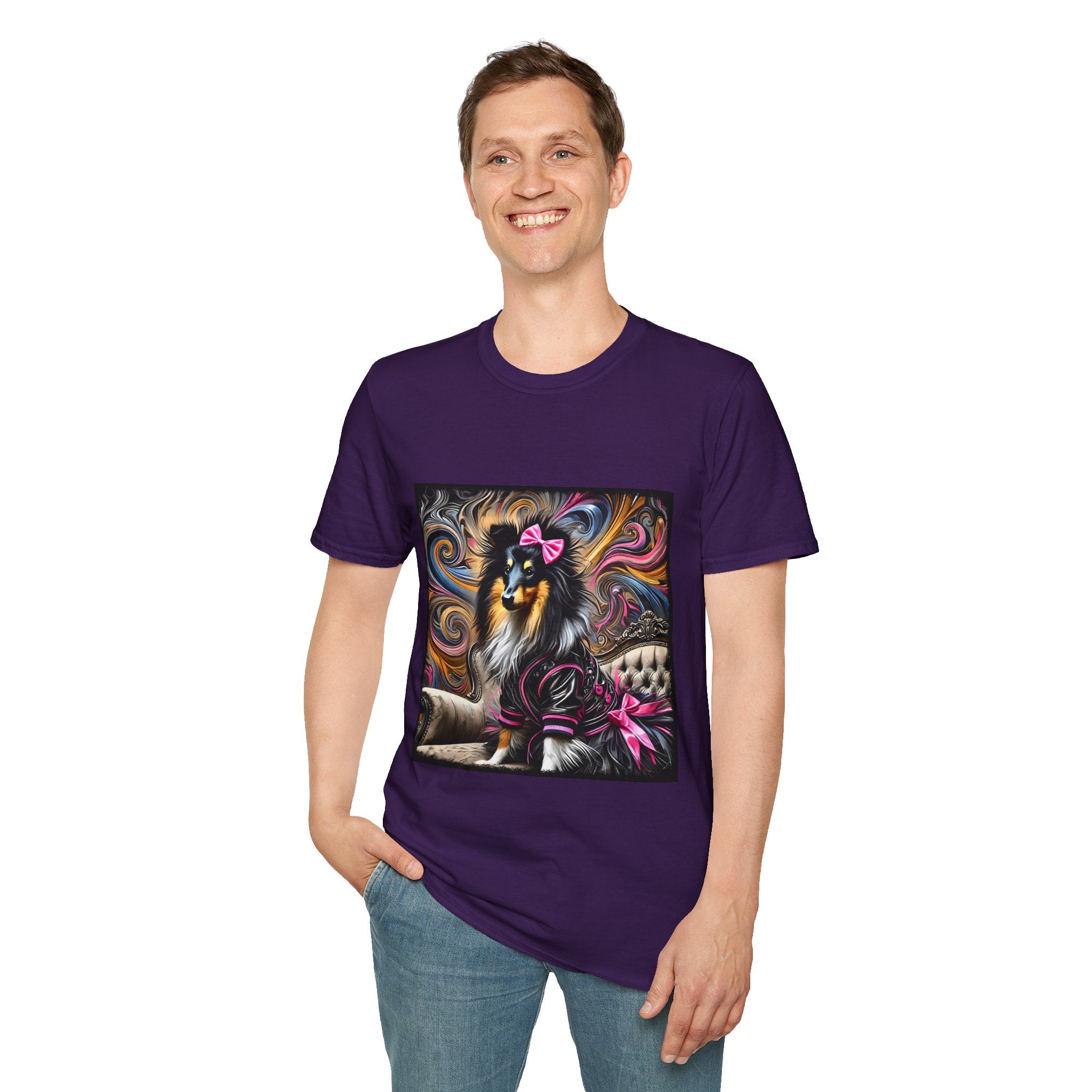 Collie Bold Rocker | Unisex Dog T-Shirt