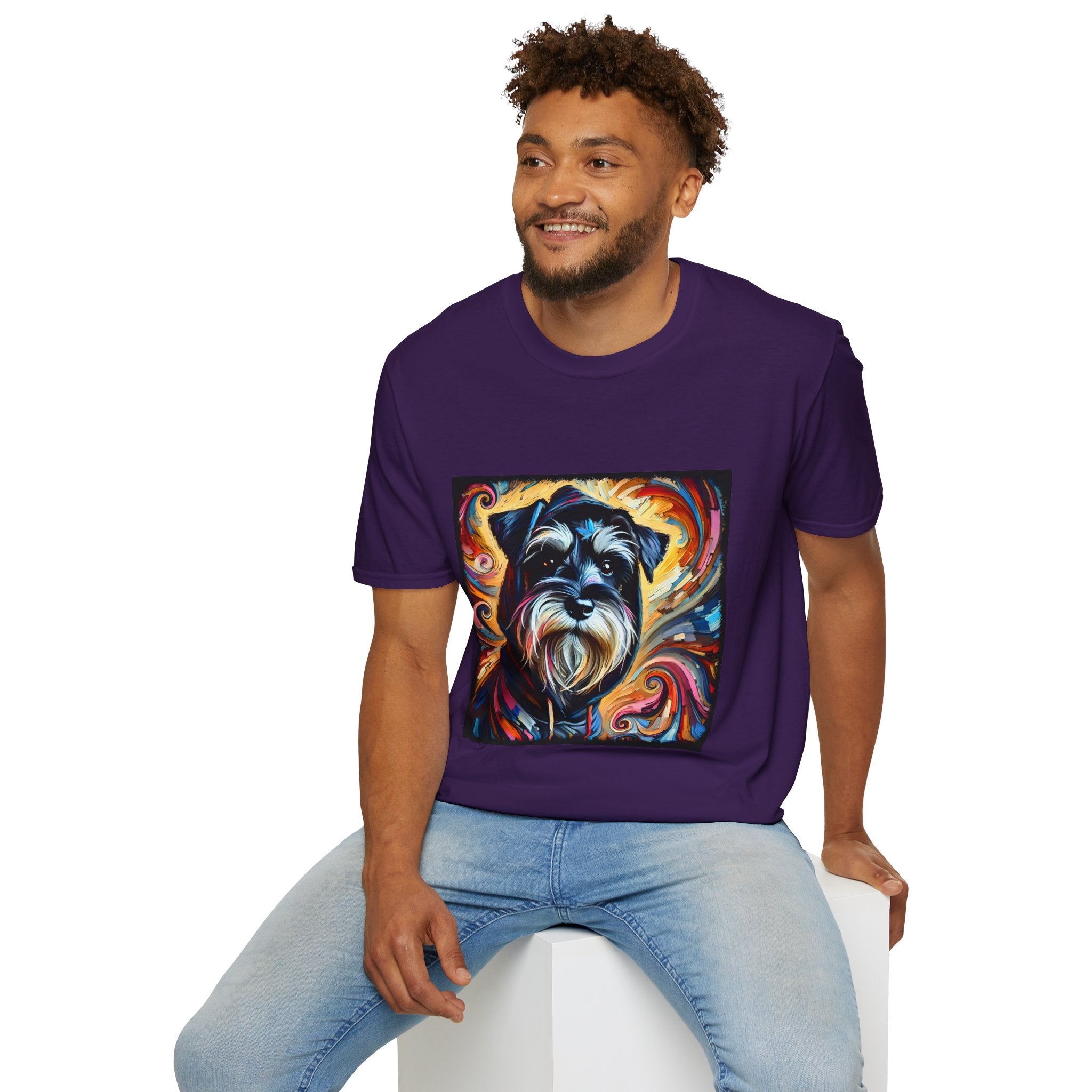 Schnauzer Hoodie Swirl | Unisex Dog T-Shirt