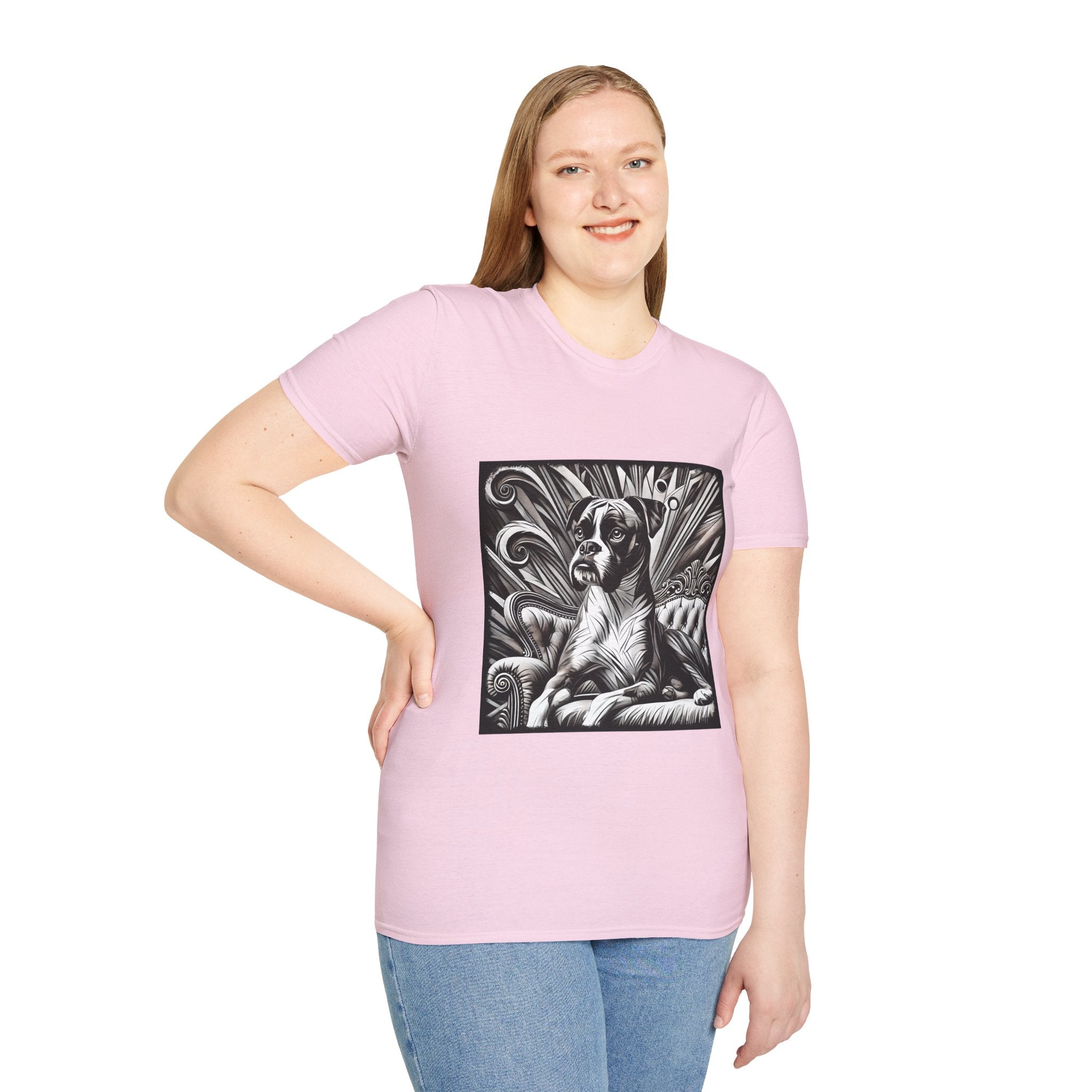 Boxer B&W Bold | Unisex Dog T-Shirt