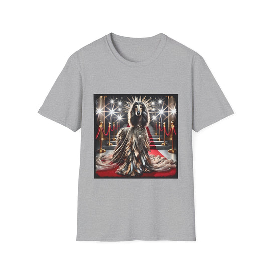 Afghan Hound Couture Creature design dog lover unisex t-shirt in sport grey
