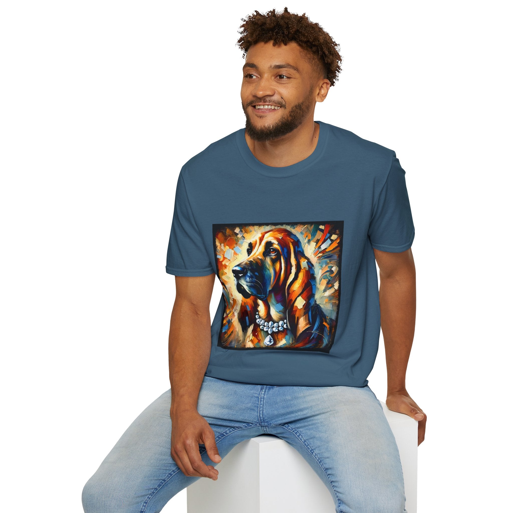 Bloodhound Diamond Bold Classic | Unisex Dog T-Shirt