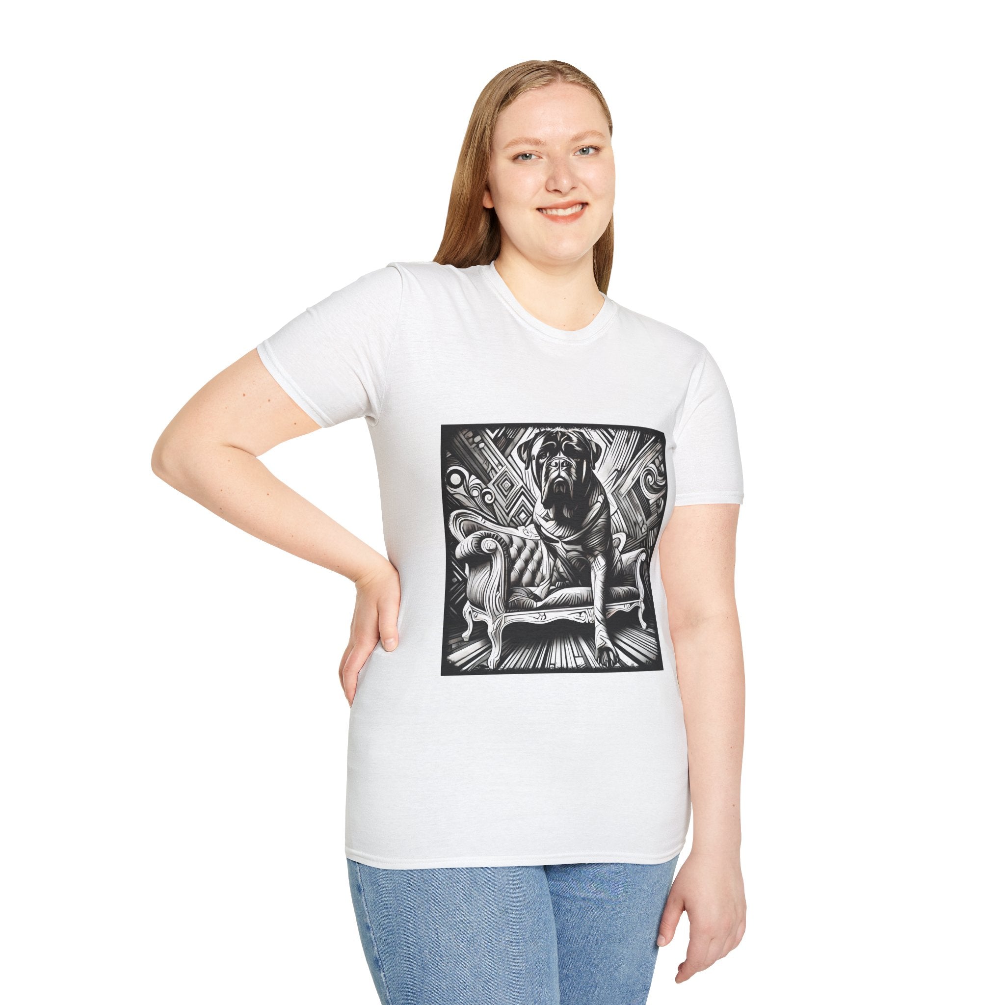 Bullmastiff B&W Bold | Unisex Dog T-Shirt