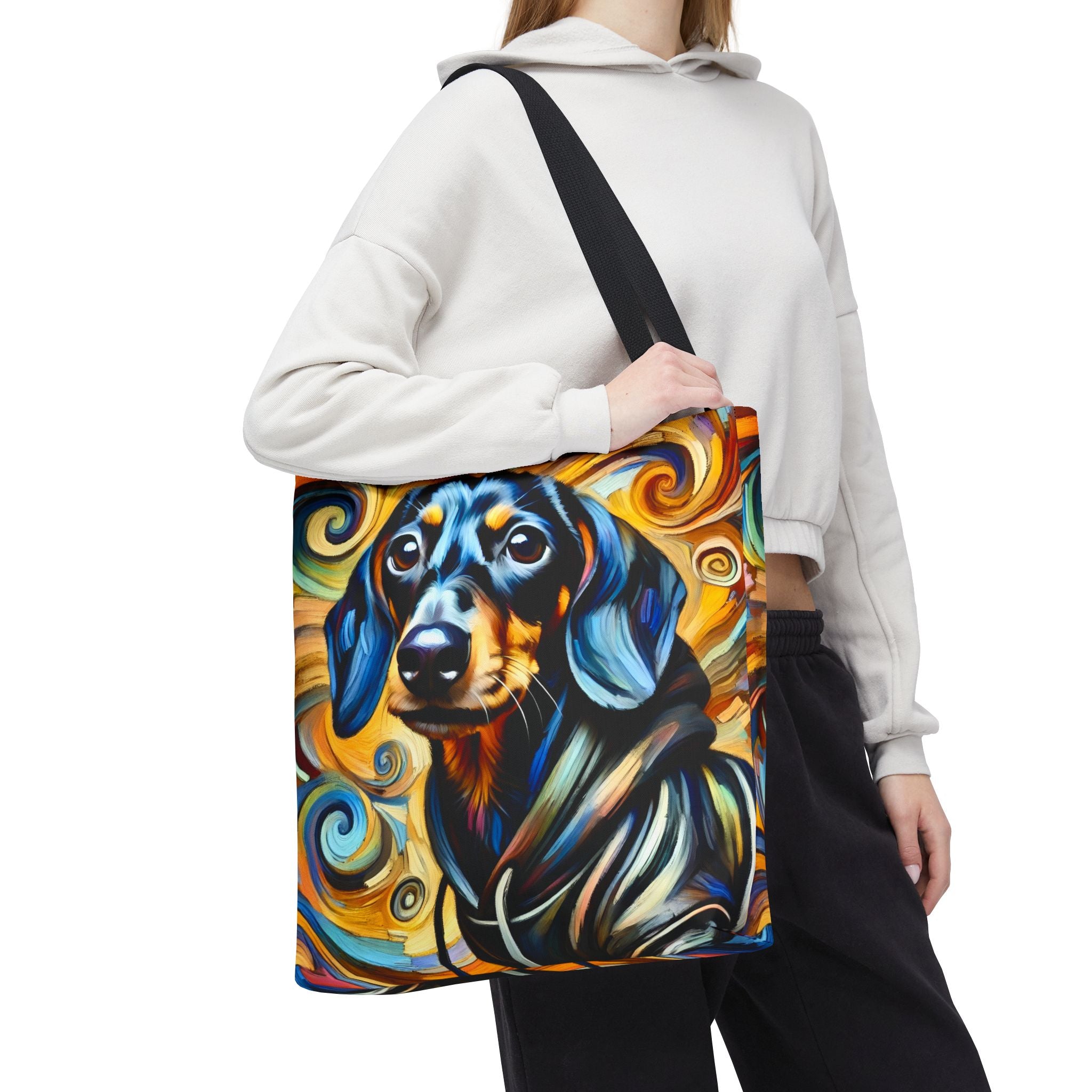 Dachshund Tote Bag | Chill Swirl Dog Lover Gift