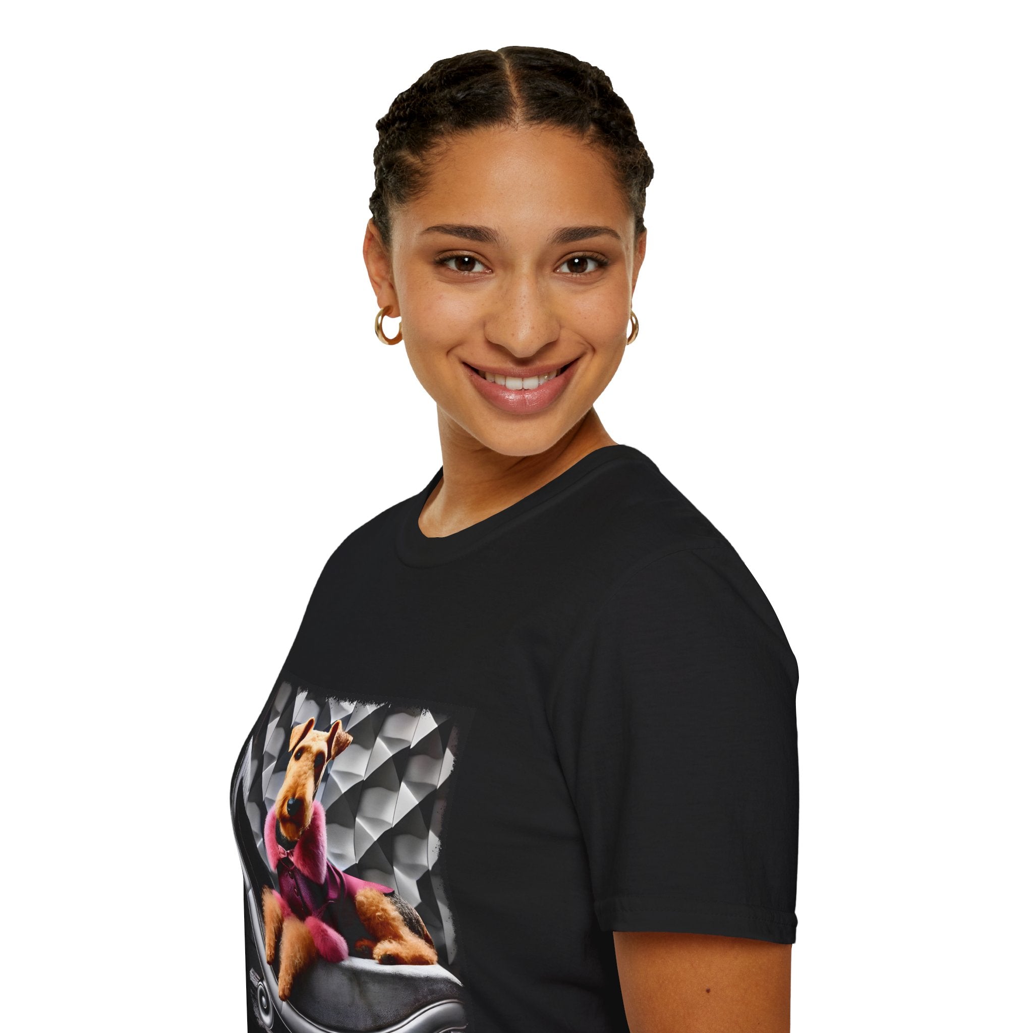 Airedale Terrier Shirt | Pink Star Dog Lover Tee