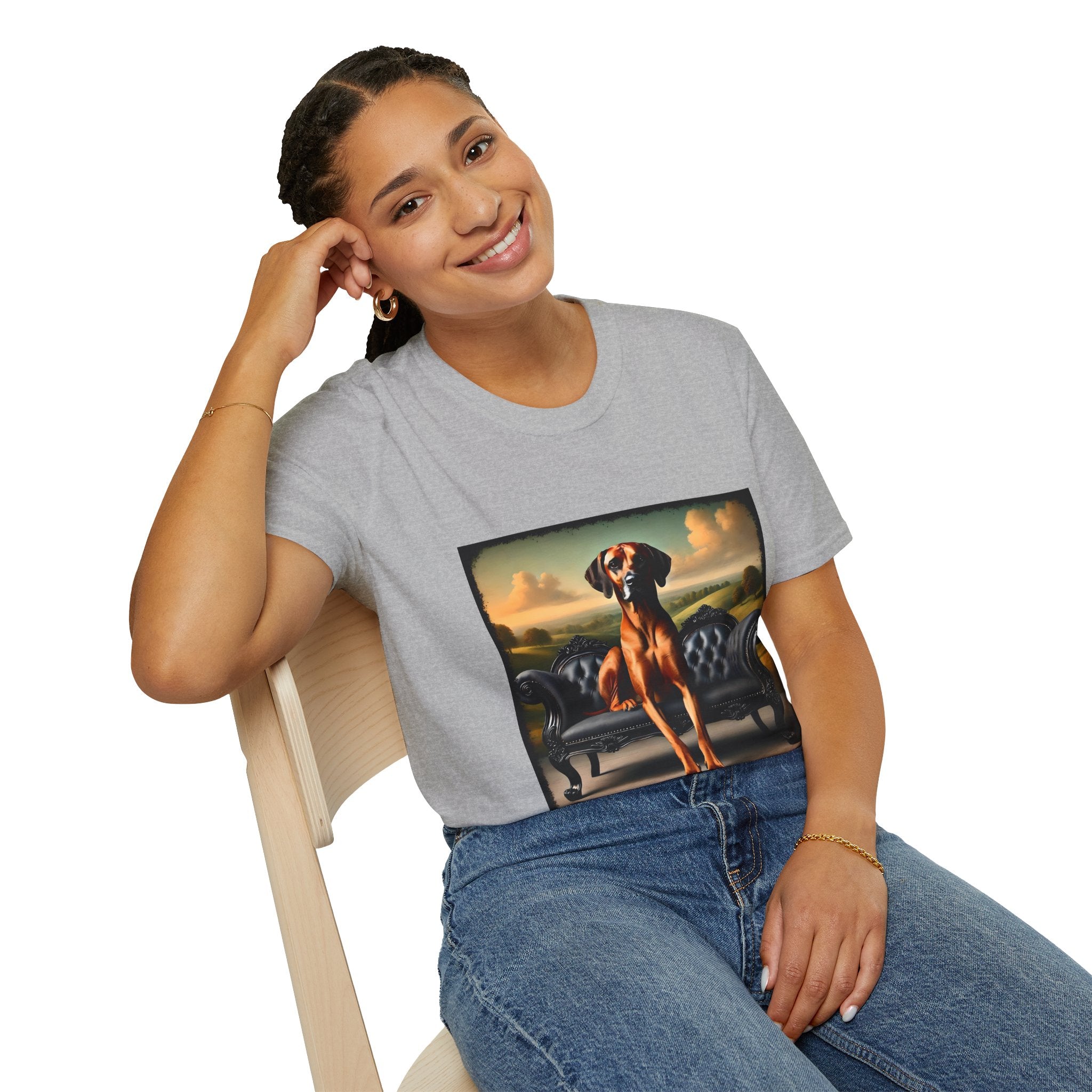 Rhodesian Ridgeback Portrait | Unisex Dog T-Shirt