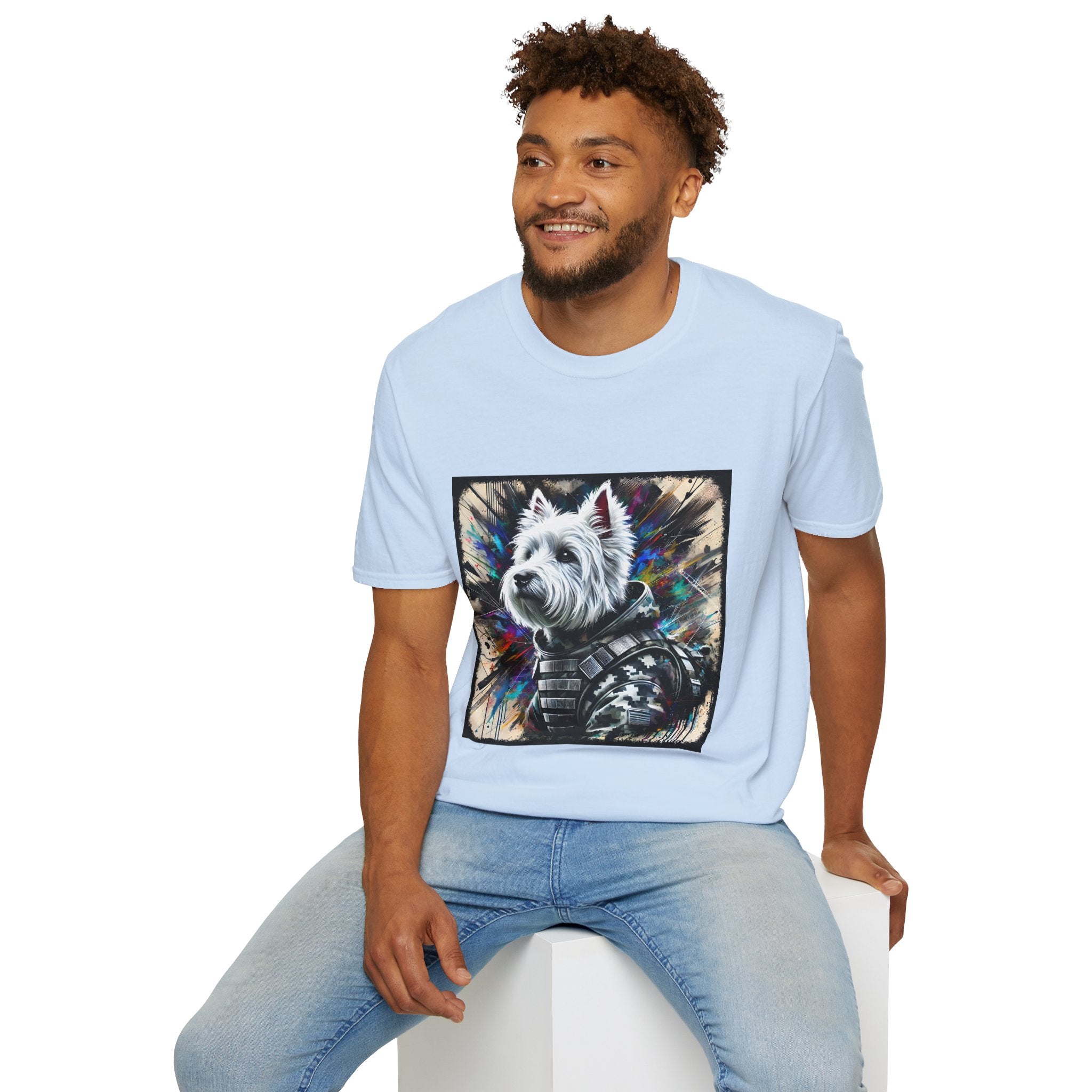 West Highland White Terrier Bold Camo Classic | Unisex Dog T-Shirt