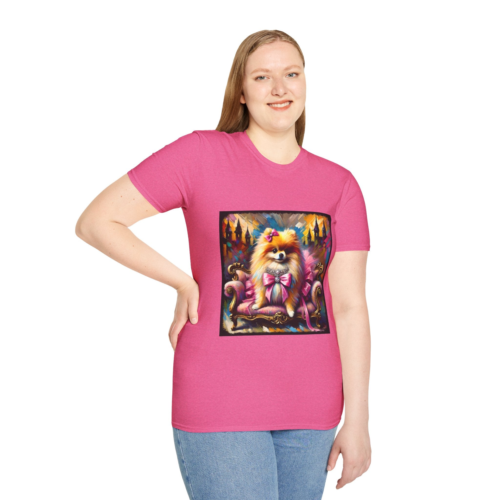 Pomeranian Pink Princess Classic | Unisex Dog T-Shirt