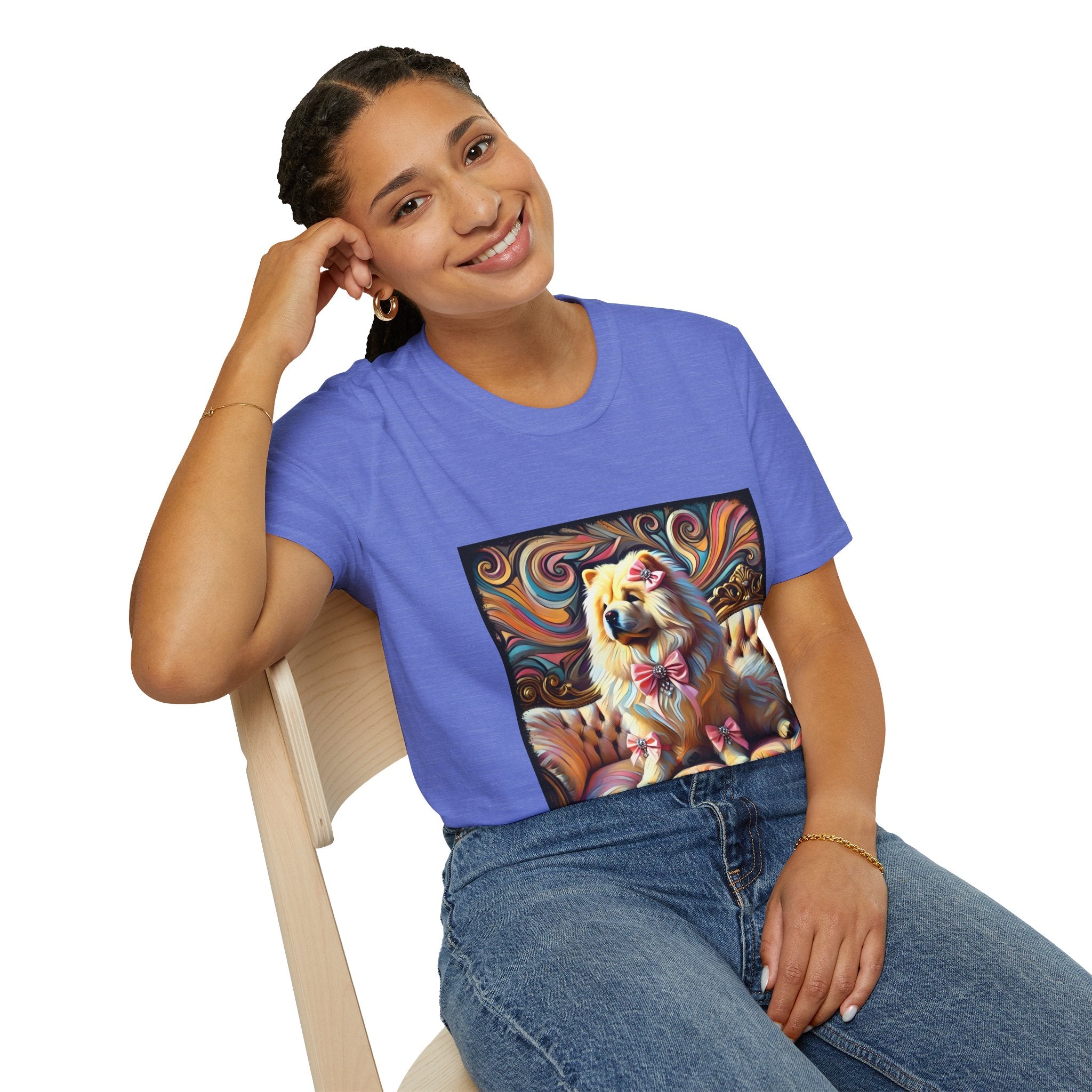 Chow Chow Pink Swirl | Unisex Dog T-Shirt