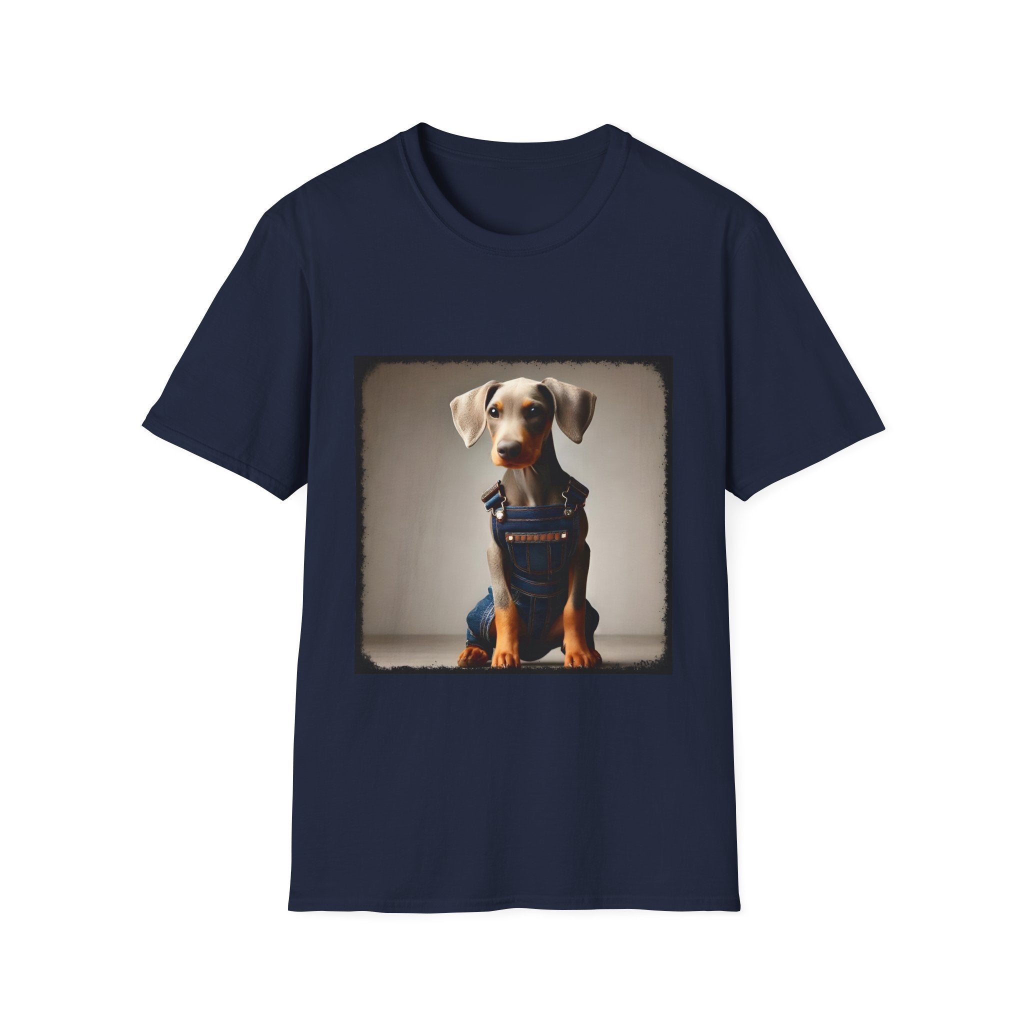 Doberman Pinscher Denim Dawg | Unisex Dog T-Shirt
