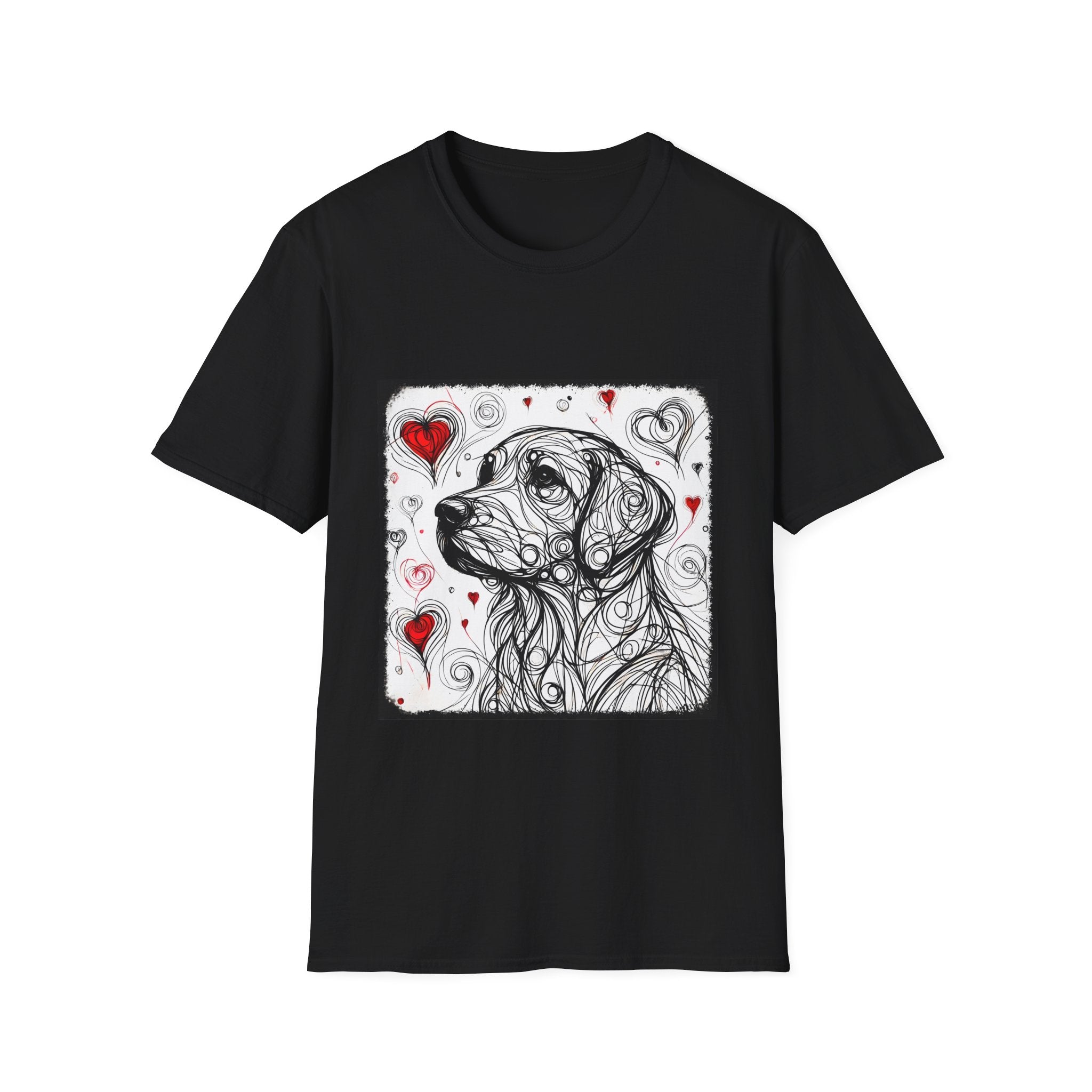Golden Retriever Shirt | Bold Heart Sketch Dog Lover Tee