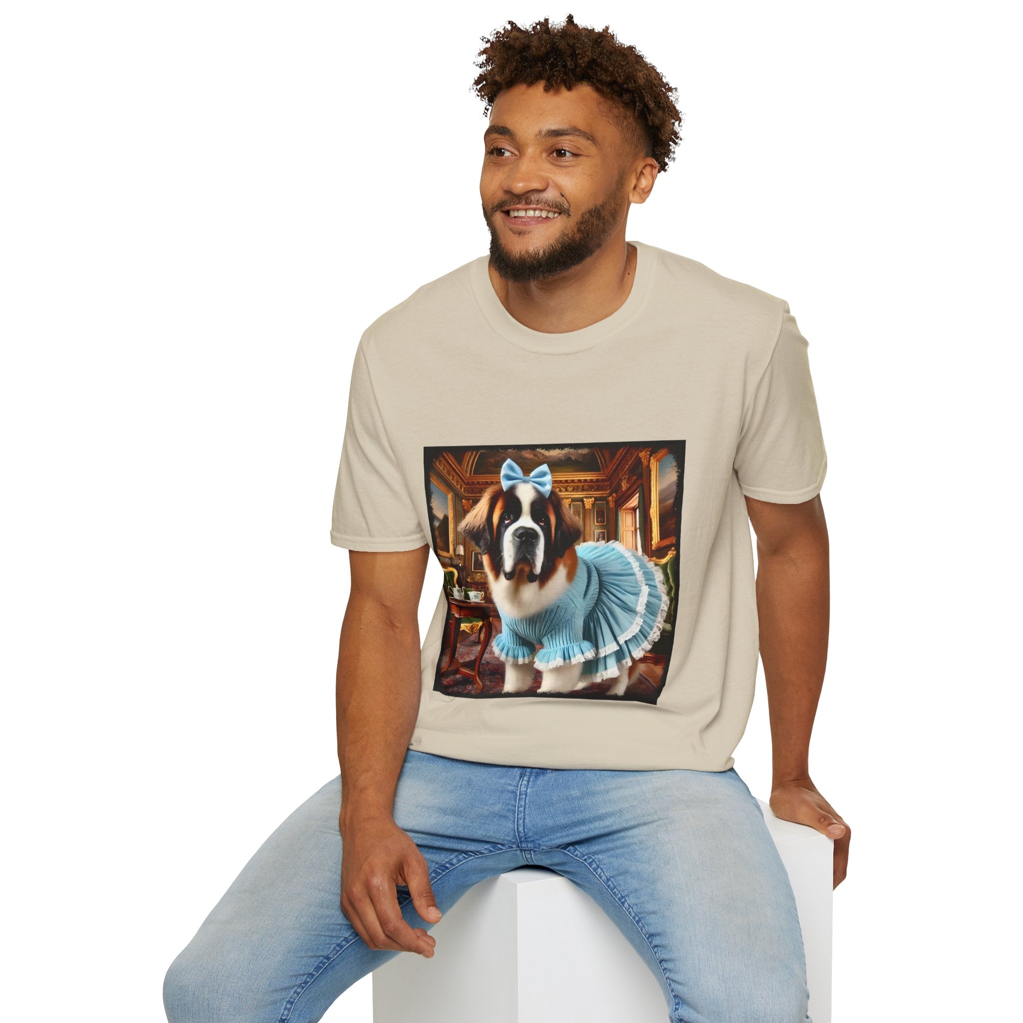 Saint Bernard Pampered Pup | Unisex Dog T-Shirt