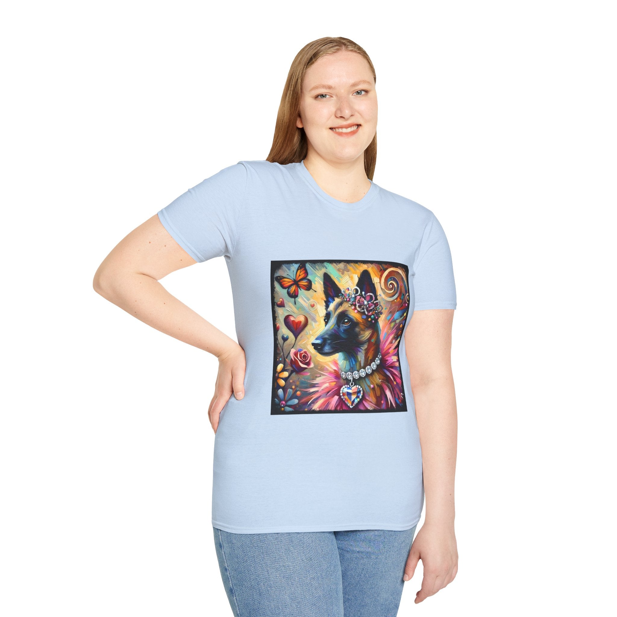 Belgian Malinois Diamond Heart Classic | Unisex Dog T-Shirt
