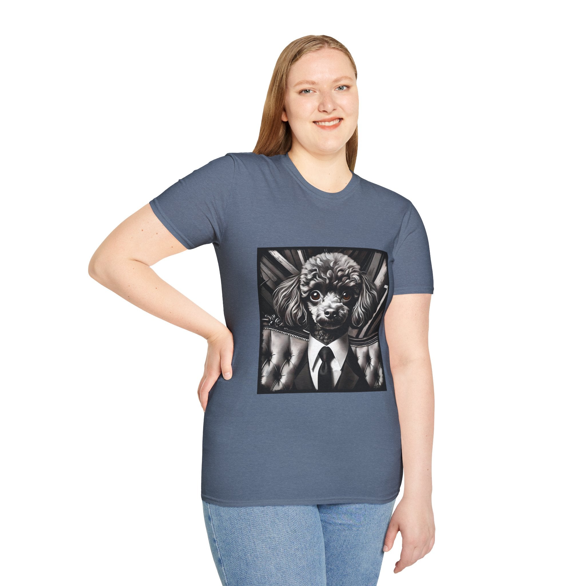 Poodle B&W Bold Eyes | Unisex Dog T-Shirt