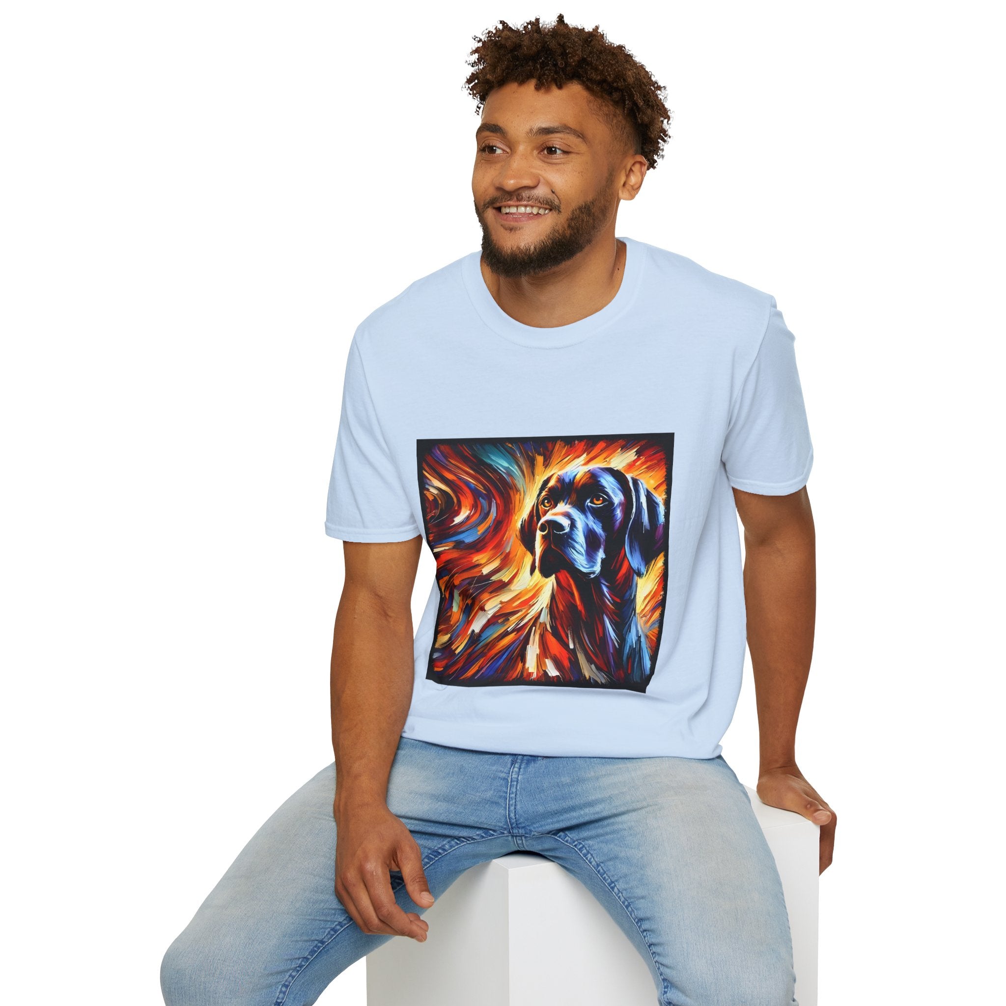 German Shorthaired Pointer Bold Fire Classic | Unisex Dog T-Shirt
