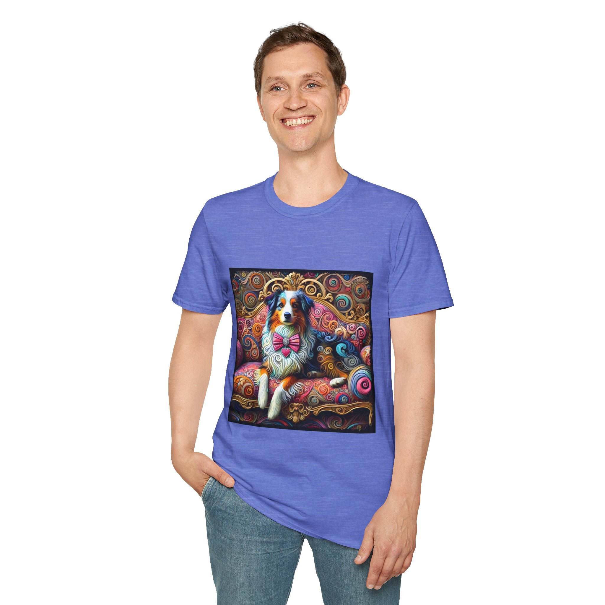 Australian Shepherd Love Swirl | Unisex Dog T-Shirt
