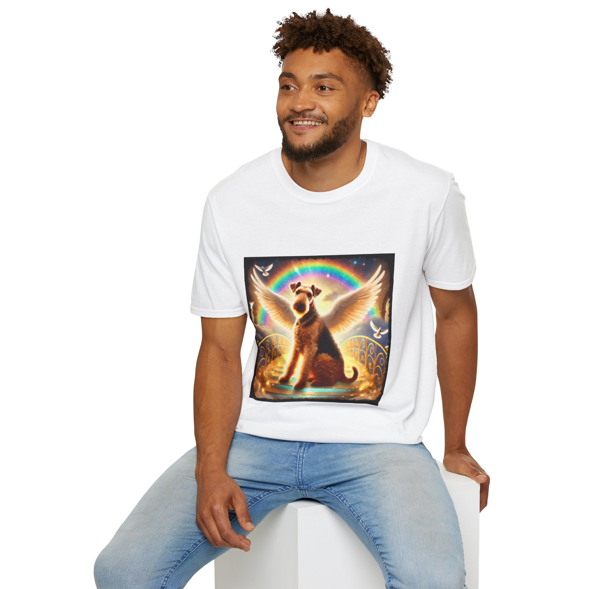 Airedale Terrier Shirt | Rainbow Bridge Dog Lover Tee