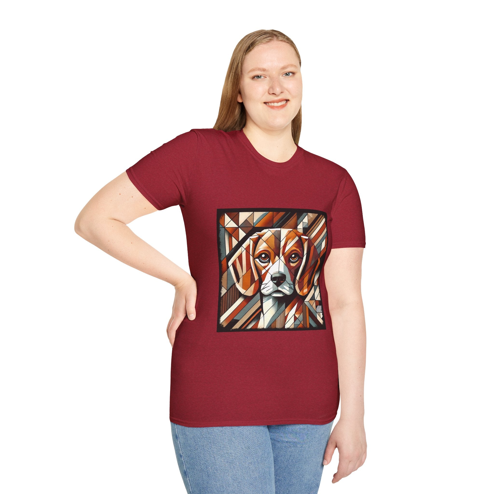Beagle Warm Geometric | Unisex Dog T-Shirt
