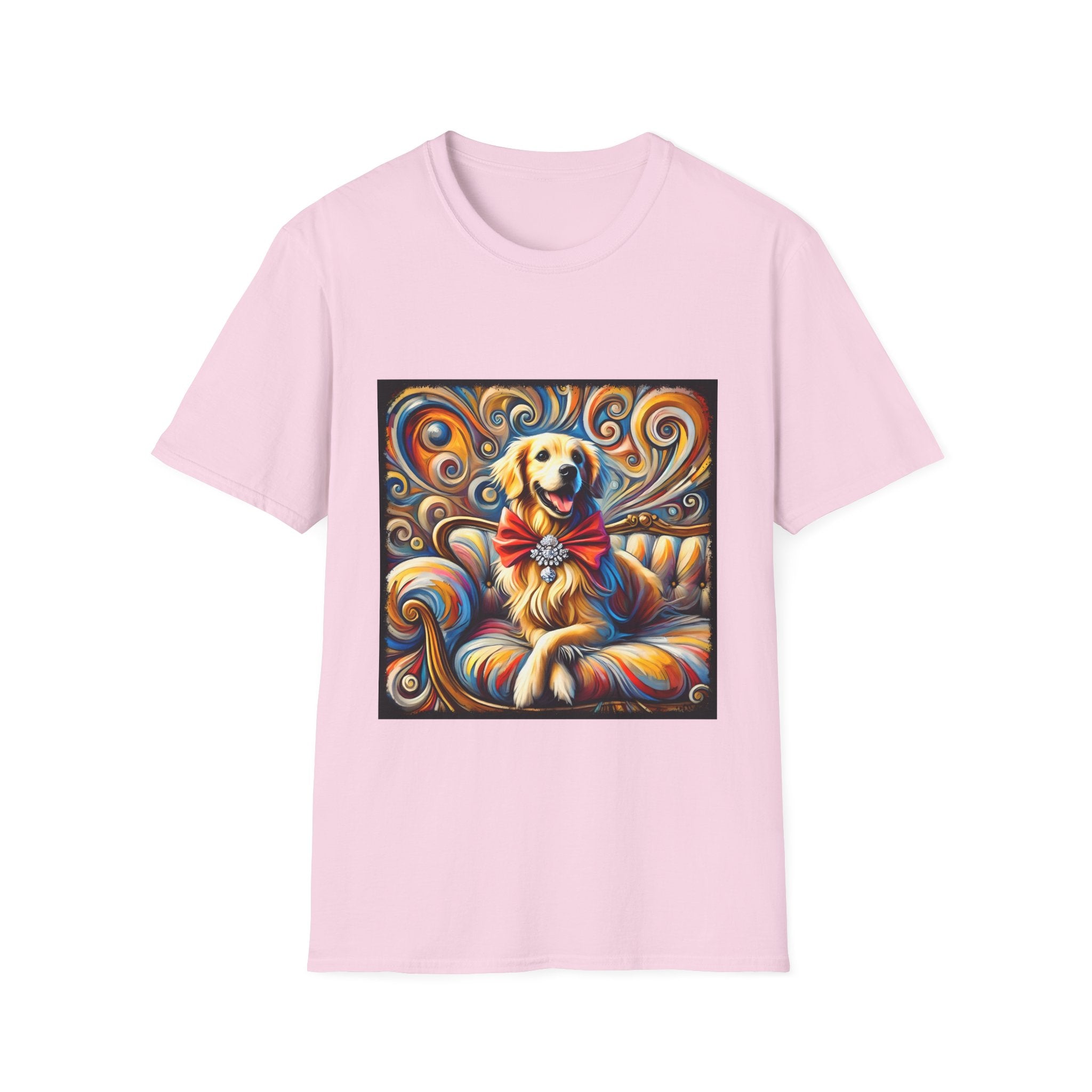Golden Retriever Shirt | Happy Dog Swirl Dog Lover Tee