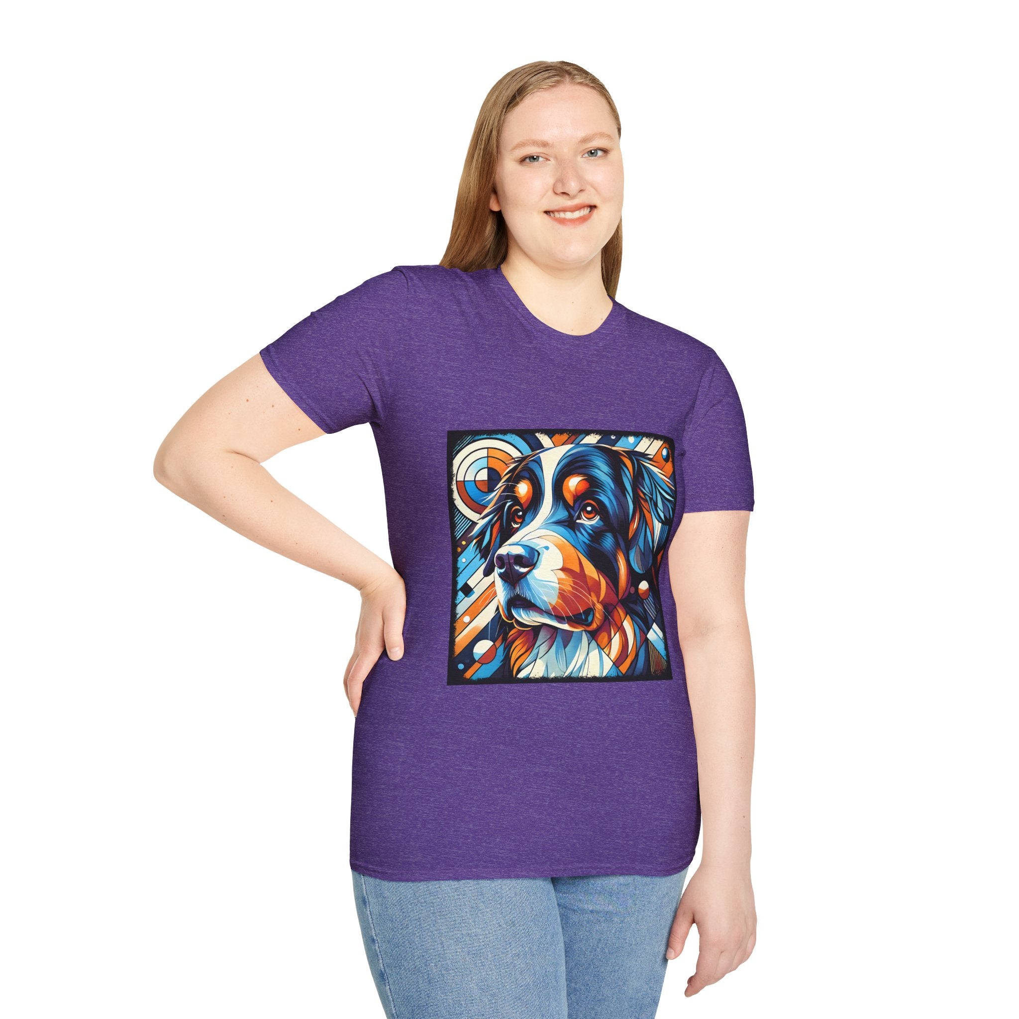 Bernese Mountain Dog Bold Geometric | Unisex Dog T-Shirt