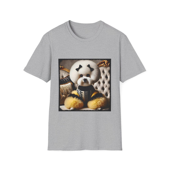 Bichon Frise Queen Bee design dog lover unisex t-shirt in sport grey