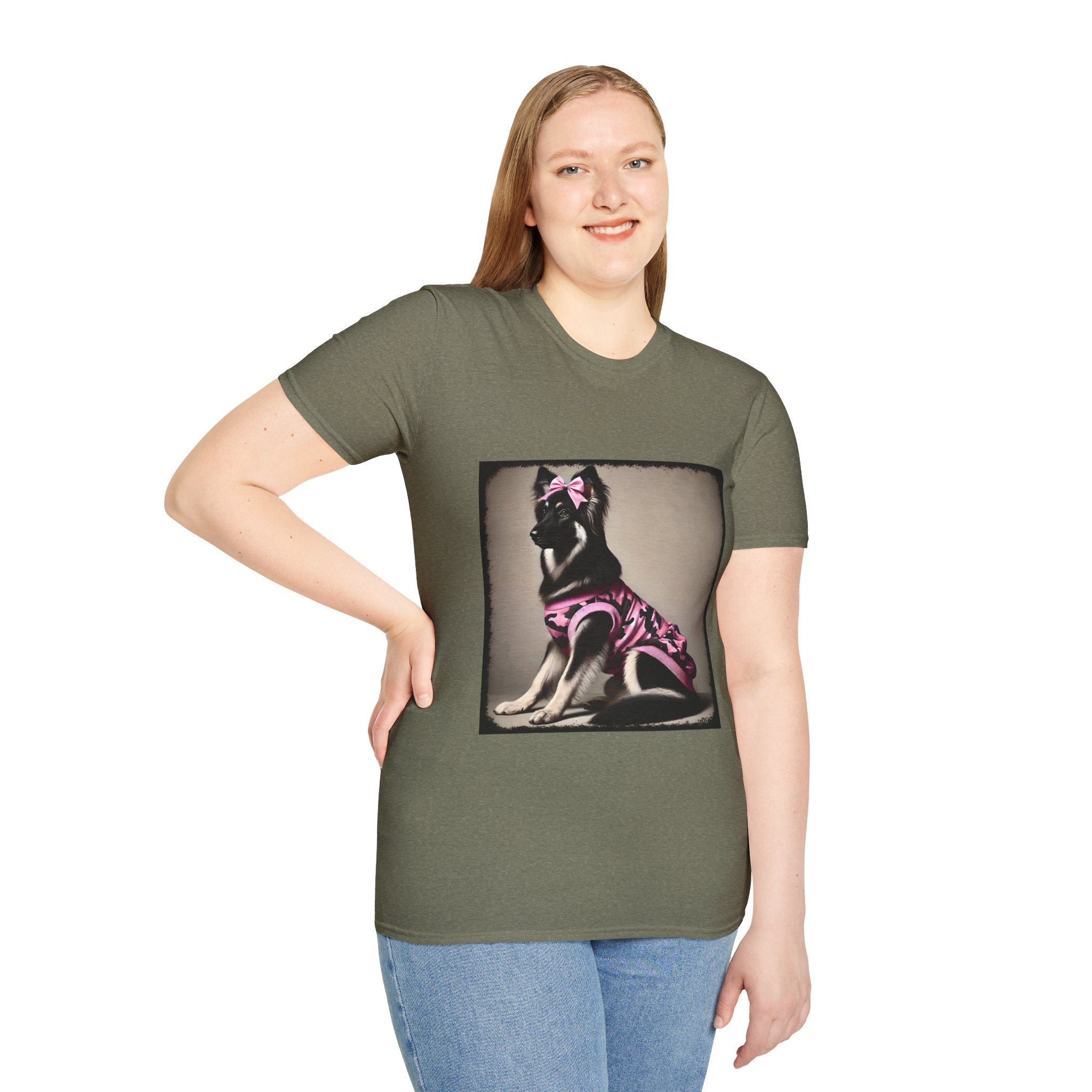 German Shepherd Pink Camo Cutie | Unisex Dog T-Shirt
