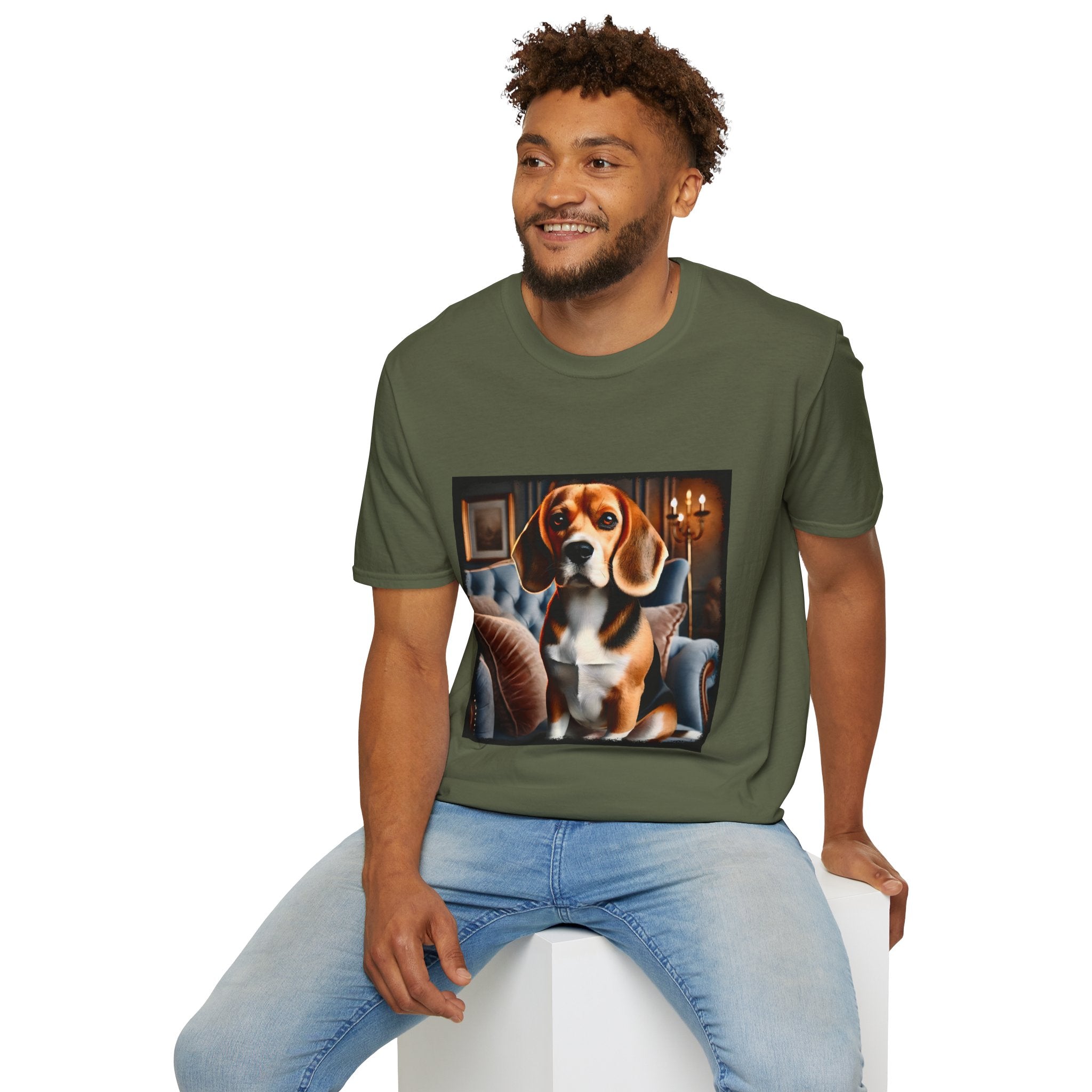 Beagle Poised Portrait | Unisex Dog T-Shirt